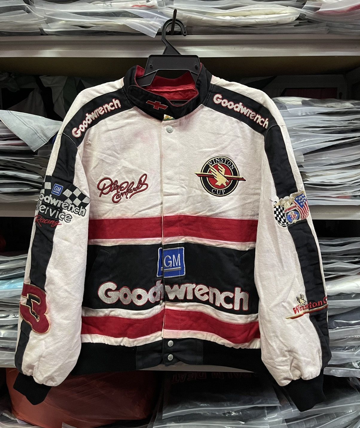 Vintage Vintage Jeff Hamilton Nascar Goodwrench Winston Cup Jacket🔥🔥 Size US L / EU 52-54 / 3 - 1 Thumbnail