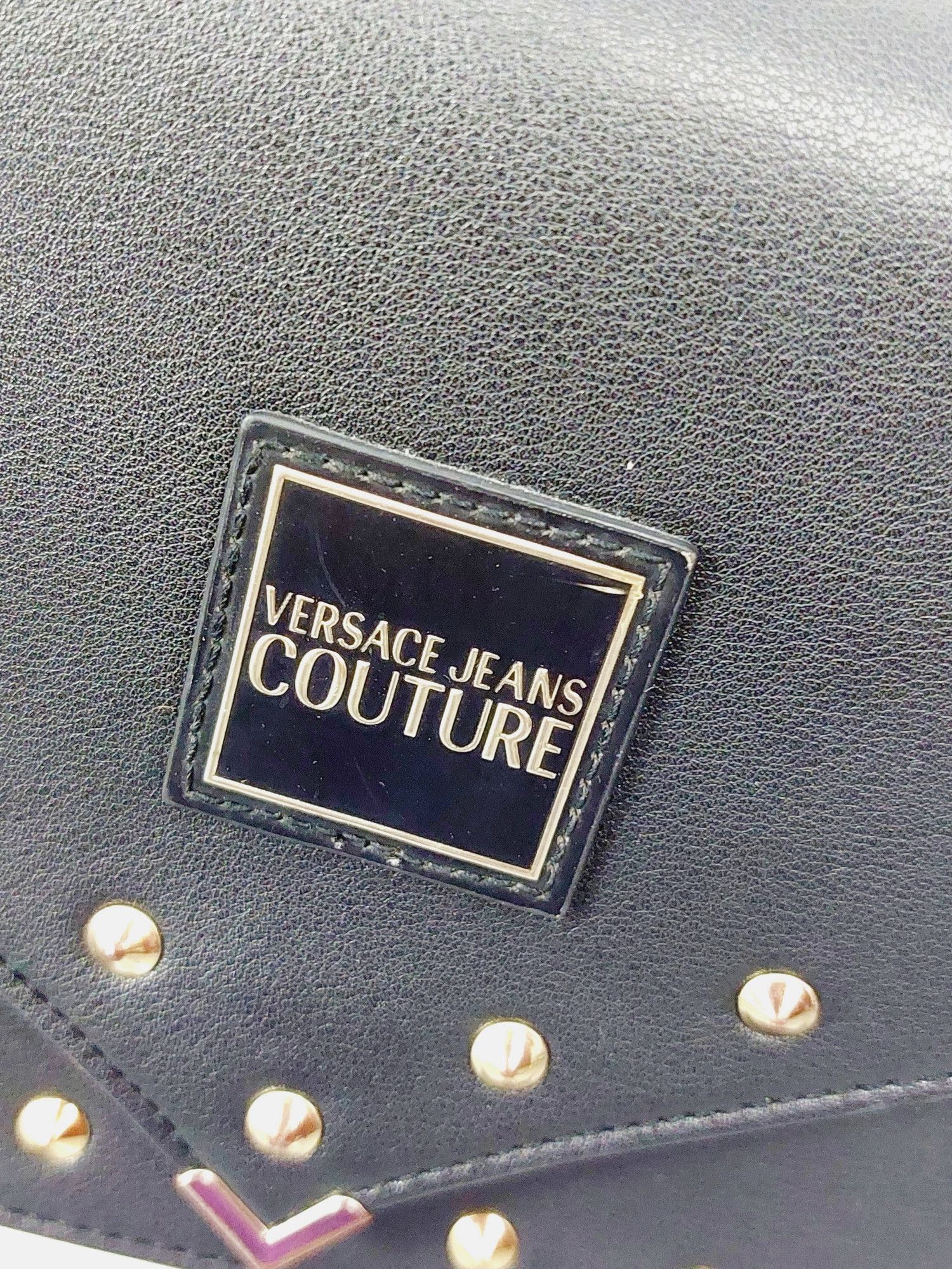 Versace Jeans Couture Versace Couture Rivet Grommet Spike Chain Crossbody Bag Size ONE SIZE - 5 Thumbnail