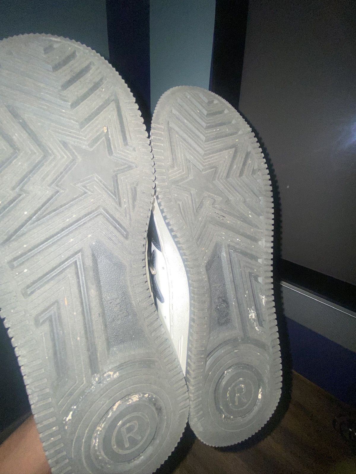 Bape Black and White Bapestas Size US 8 / EU 41 - 7 Thumbnail