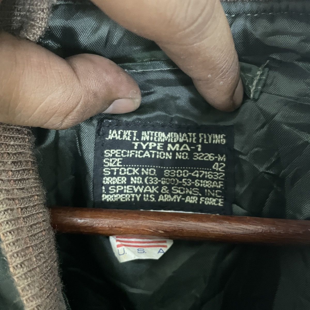 I. Spiewak And Sons Vintage 90s I Spiewalk & Sons Us Army Airforce Bomber Size US L / EU 52-54 / 3 - 5 Thumbnail