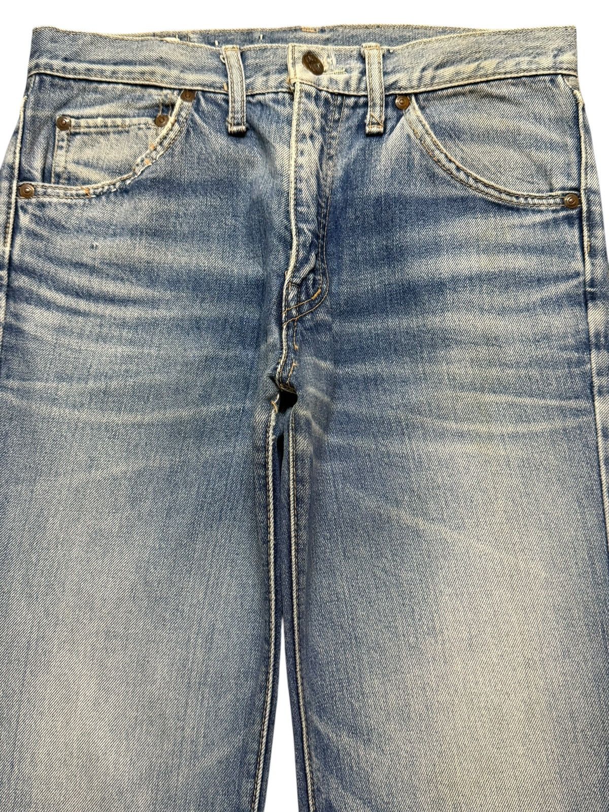 Big John Vintage 90s Big John Faded Wash Wide Leg Bell Bottom Flared Size US 29 - 3 Thumbnail