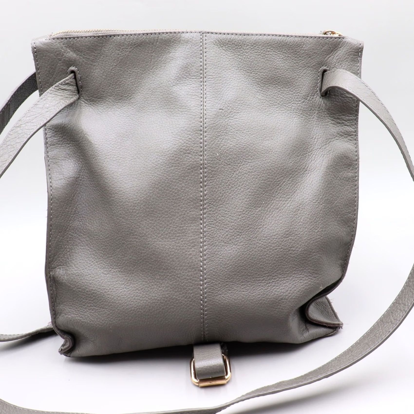 Vintage Kooba Gray Pebbled Leather Crossbody Shoulder Bag Tote Size ONE SIZE - 5 Thumbnail