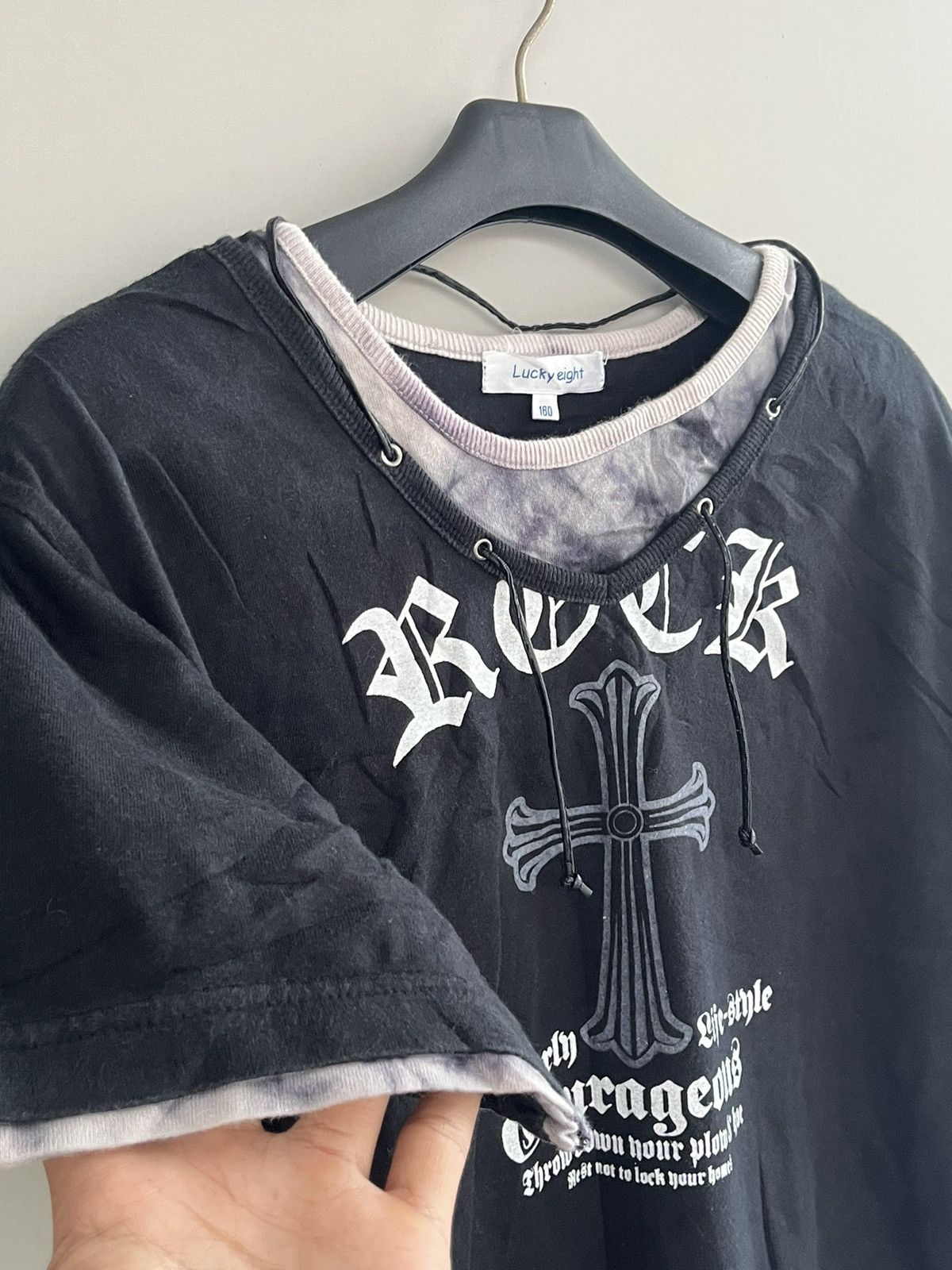 If Six Was Nine JAPANESE POEM ROCCK CROSS LUCKY EIGHT SEDITIONARIES PUNK Size US M / EU 48-50 / 2 - 2 Thumbnail