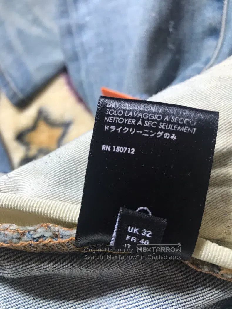 Amiri Amiri Cashew Flower Checkered Patchwork Denim Jeans, Size Size US 32 / EU 48 - 5 Thumbnail