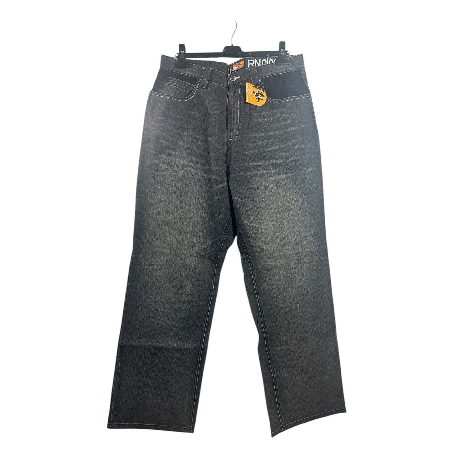 Akademiks Vintage Akademiks Jeans Mens S 36 Black Denim Baggy Wide Leg Size US 36 / EU 52 - 1 Thumbnail