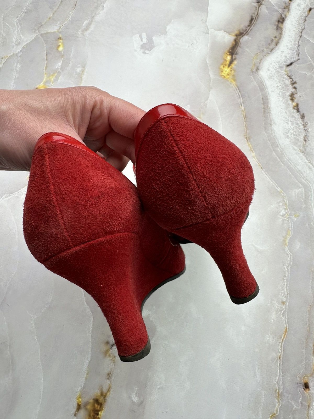 Japanese Brand Vintage Suede Platform Shoes Size US 8 / IT 38 - 5 Thumbnail