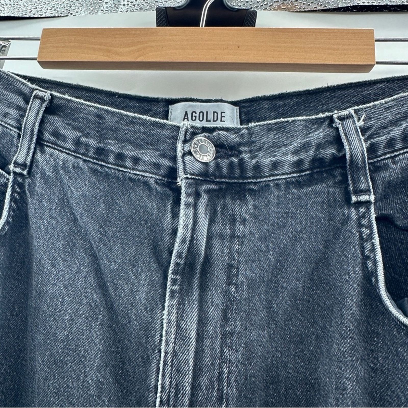 Agolde RTR Agolde Women's Minka Cargo High Rise Jeans Sz 32 Size 32" / US 10 / IT 46 - 8 Thumbnail