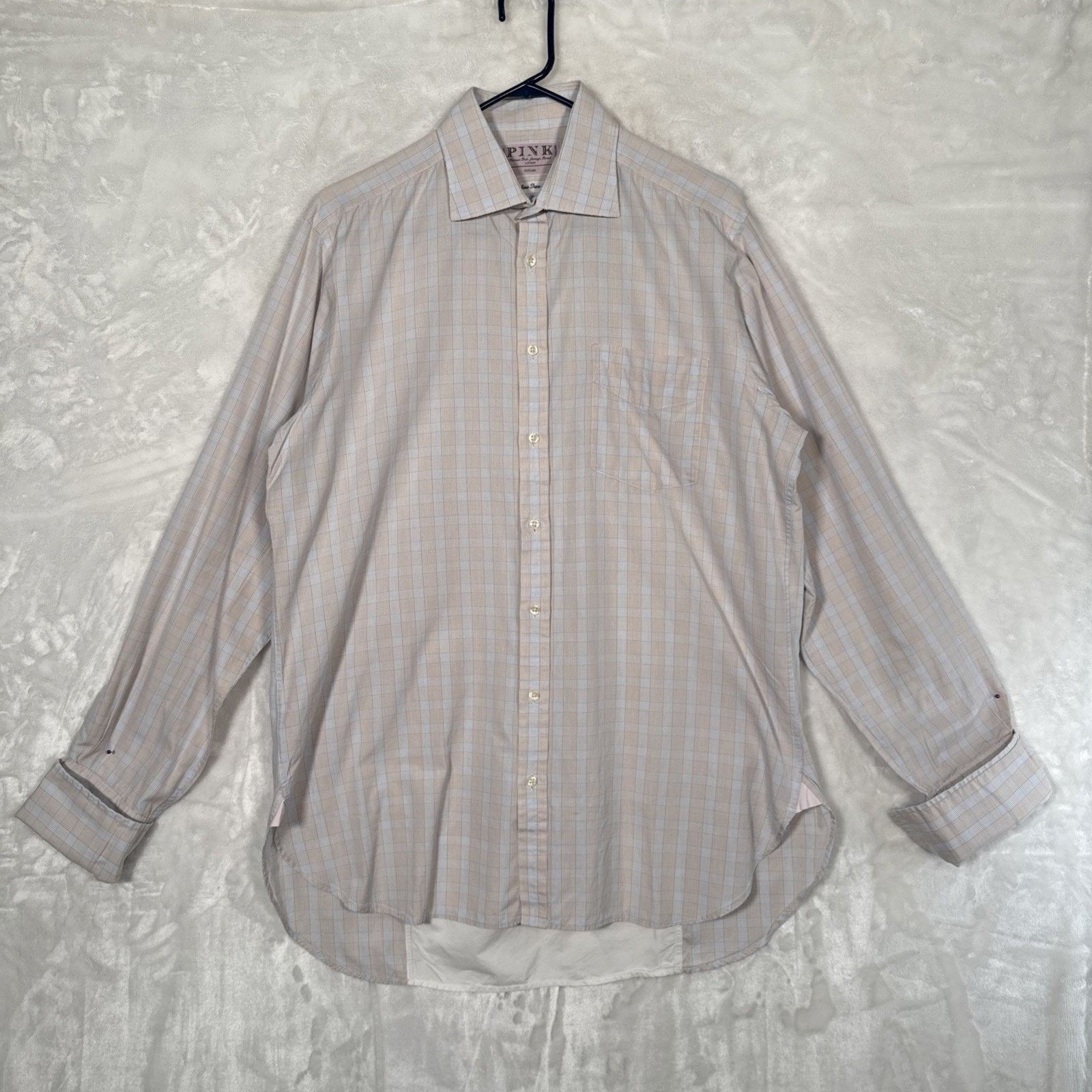 Thomas Pink Thomas Pink Long Mens 16 Sz 36 Sm Checks Long Sleeve Preppy Size US S / EU 44-46 / 1 - 1 Thumbnail