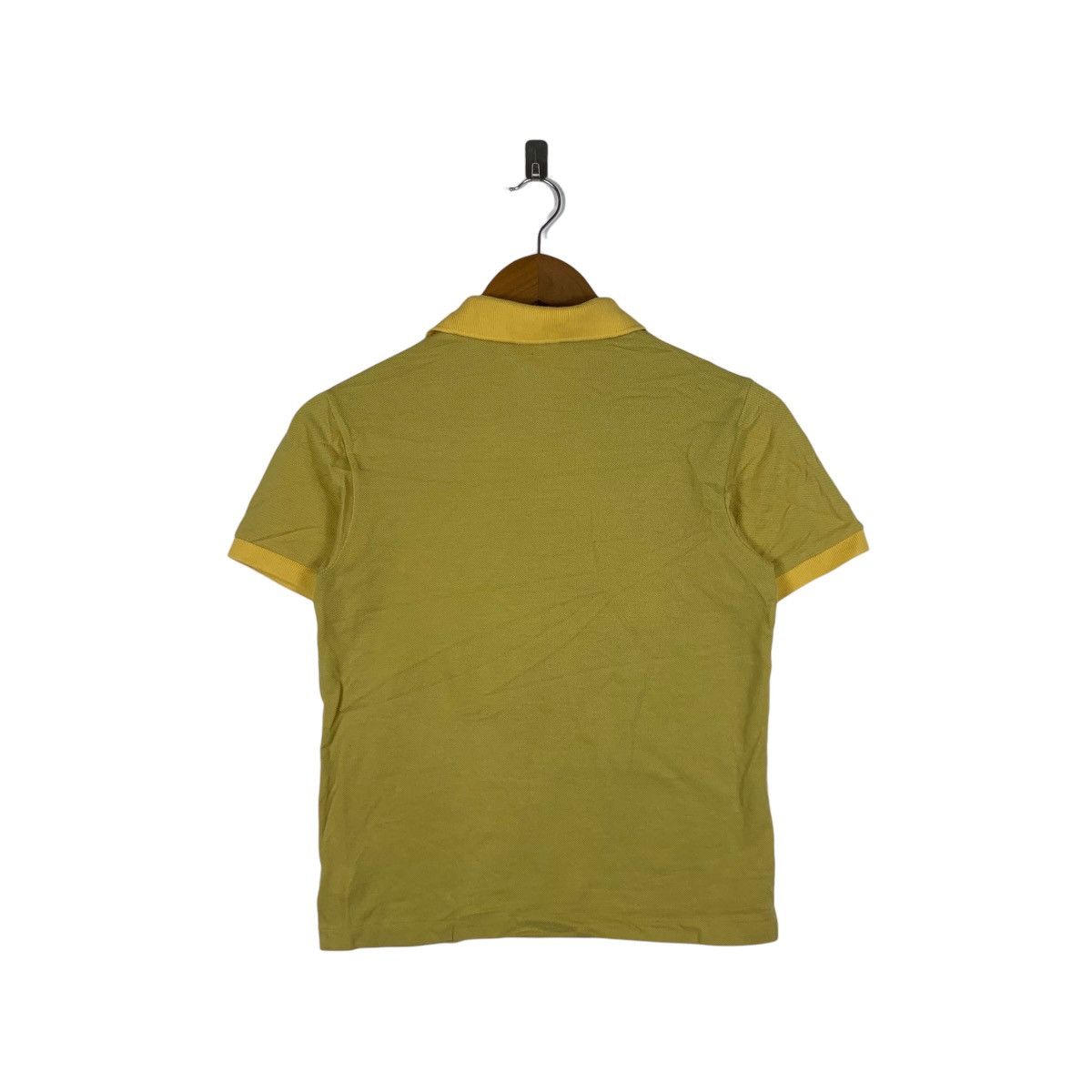 Lacoste Vintage LACOSTE FRANCE Embossed Logo Polo Golf Yellow Size XS / US 0-2 / IT 36-38 - 4 Thumbnail