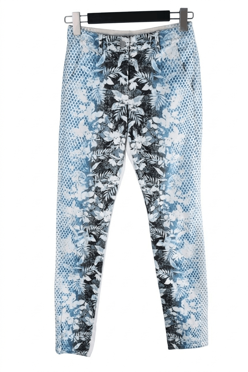 Alexander Wang Women's Alexander Wang Floral Print Denim Jeans Size W28 L31 Size 28" / US 6 / IT 42 - 1 Thumbnail