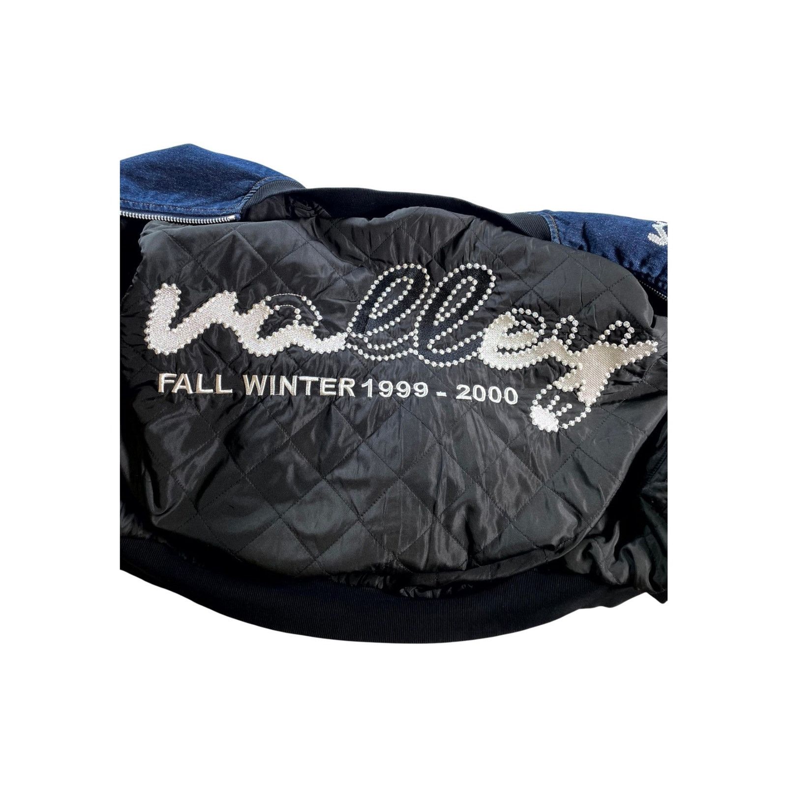 Vale Vale "Raw 1999-2000" Navy Bomber Jacket Size US L / EU 52-54 / 3 - 4 Thumbnail