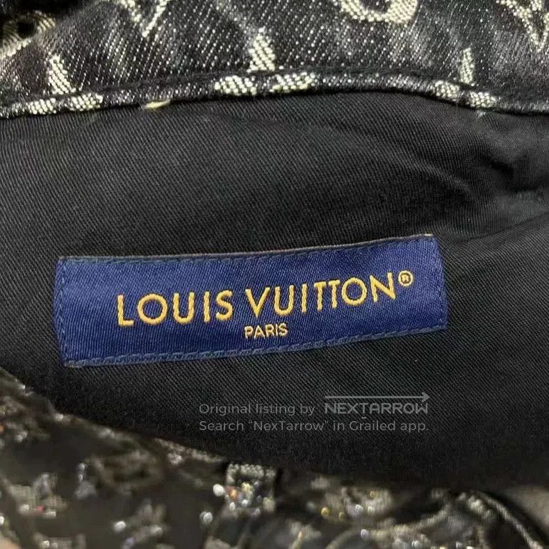 Louis Vuitton louis vuitton black grey diamond. Size US 31 - 7 Thumbnail