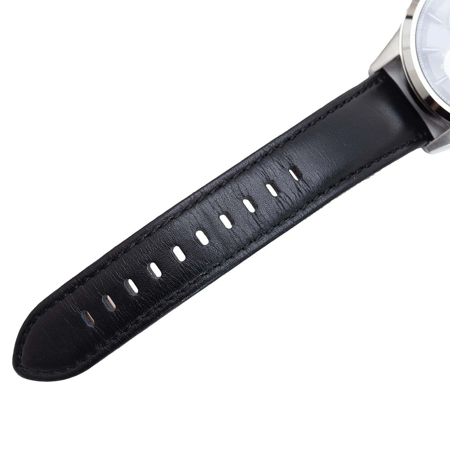Armani Leather Belt Watch in Silver and Black Size ONE SIZE - 5 Thumbnail