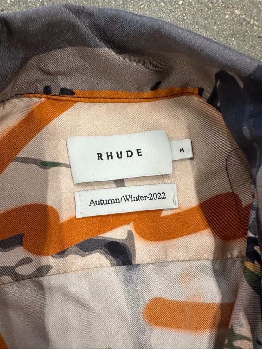 Rhude Rhude Silk Racing Short-Sleeve Button Up Multi-Color Size US M / EU 48-50 / 2 - 3 Thumbnail