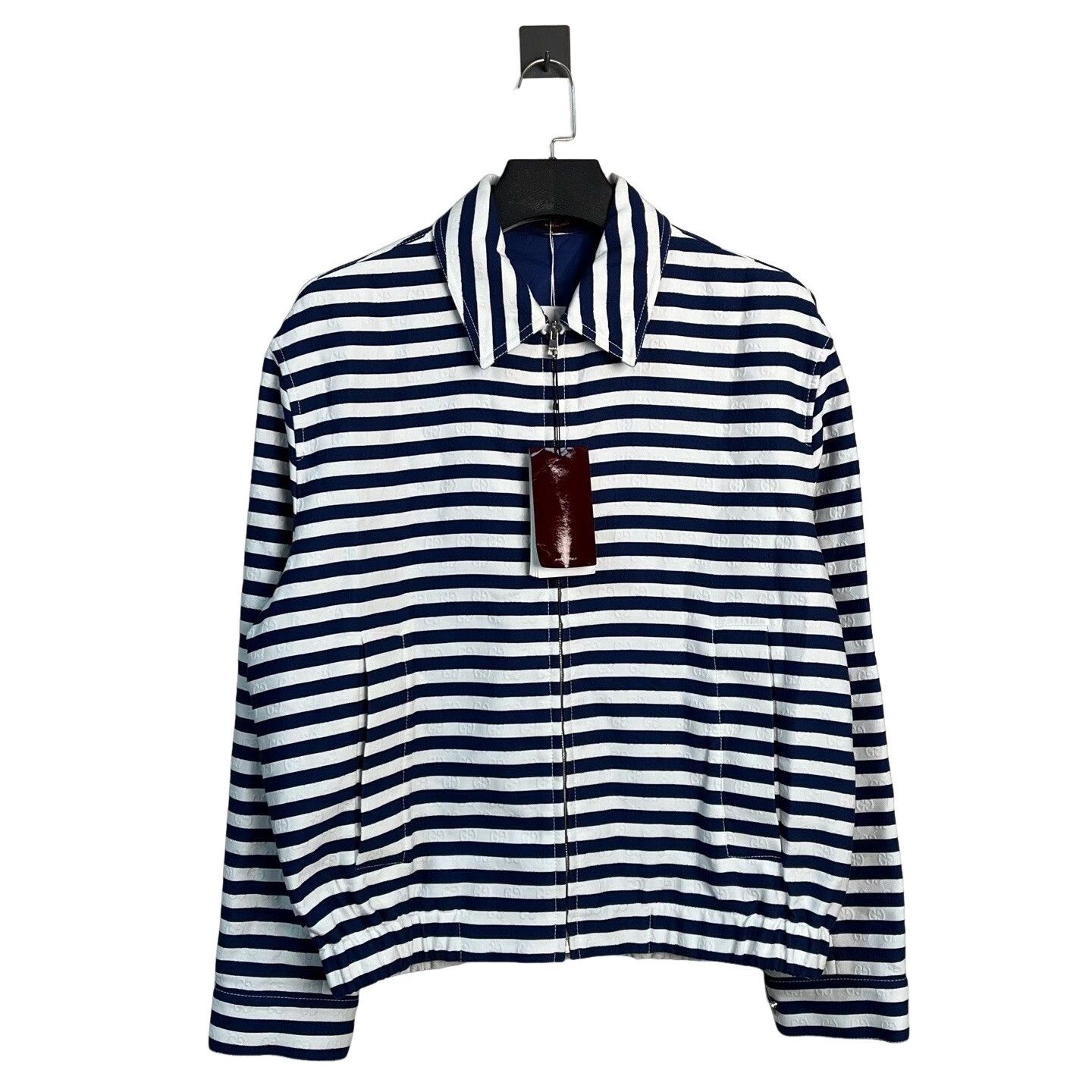 Gucci Gucci Striped Jacquard Zip-Up Jacket Size M Size US M / EU 48-50 / 2 - 1 Thumbnail