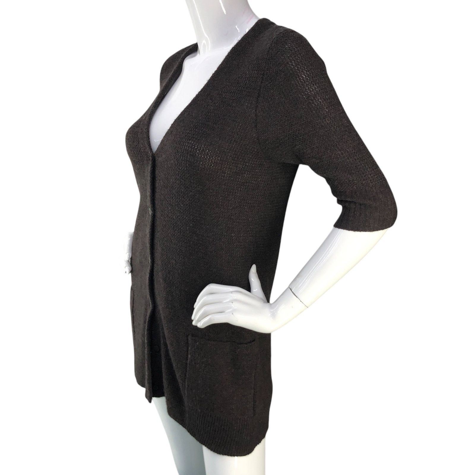 Eileen Fisher Eileen Fisher Petite Size PS Cardigan Wool Angora Cashmere Size S / US 4 / IT 40 - 4 Thumbnail