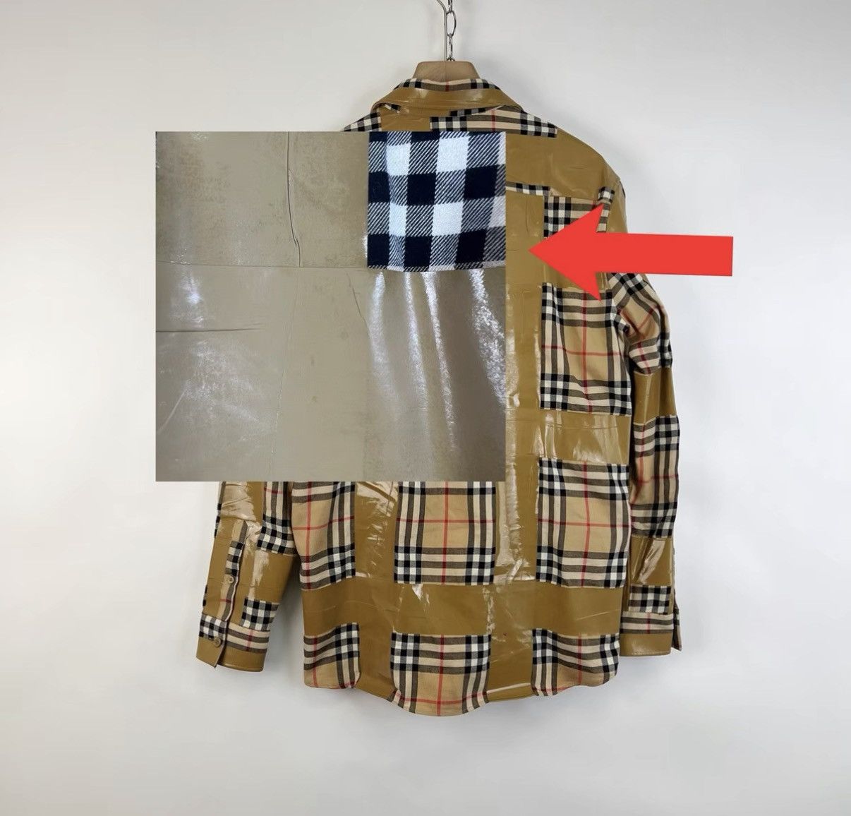Burberry Burberry Check Long Sleeve Shirt with Tape Detail K12 Size US M / EU 48-50 / 2 - 8 Thumbnail