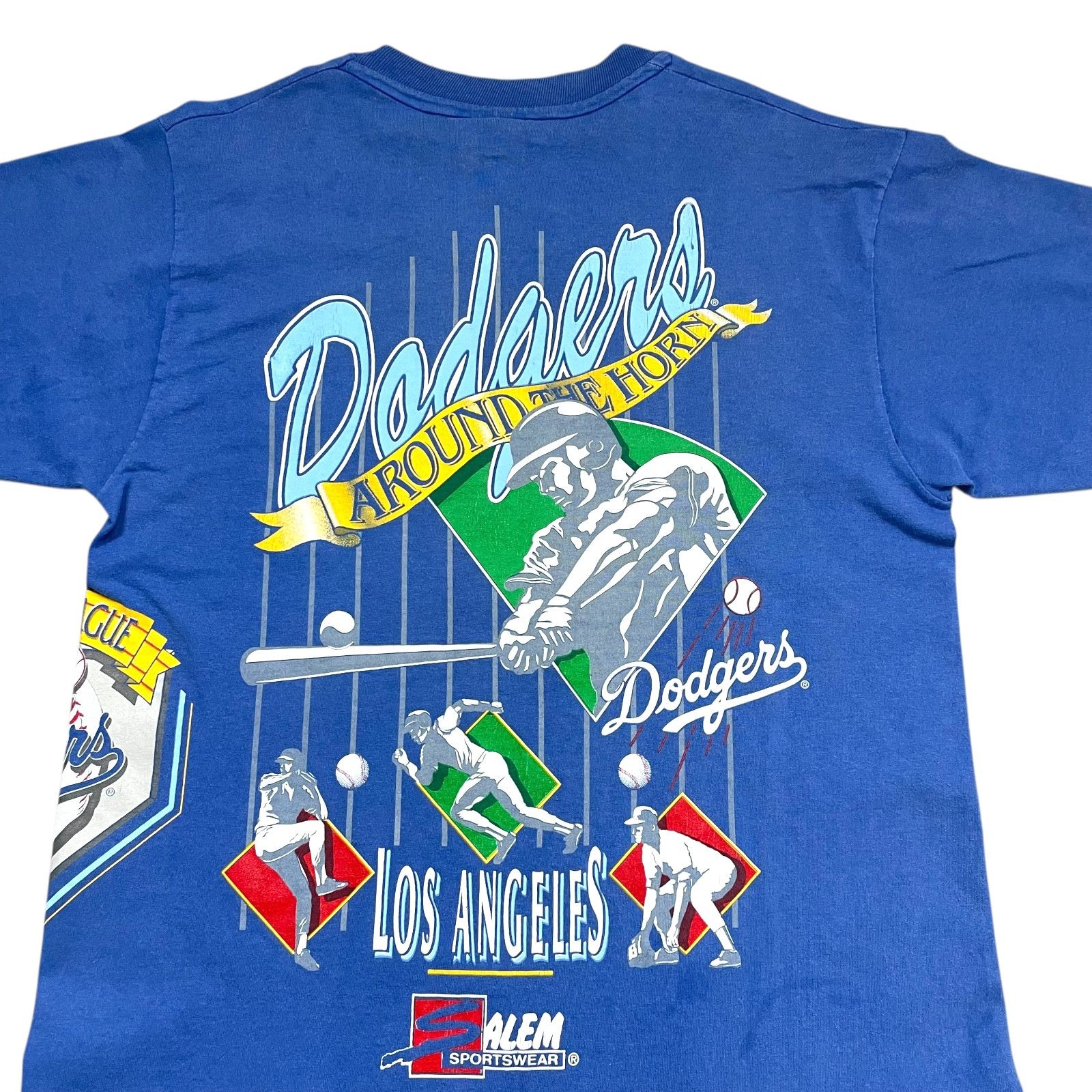 MLB VTG 90s LOS ANGELES DODGERS 1993 SALEM AOP T-SHIRT Sz L Size US L / EU 52-54 / 3 - 3 Thumbnail