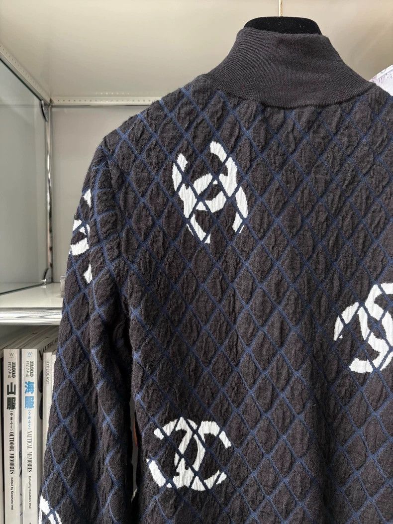 Chanel Chanel Slim diamond-patterned wool cashmere large Logo pri Size XS / US 0-2 / IT 36-38 - 4 Thumbnail