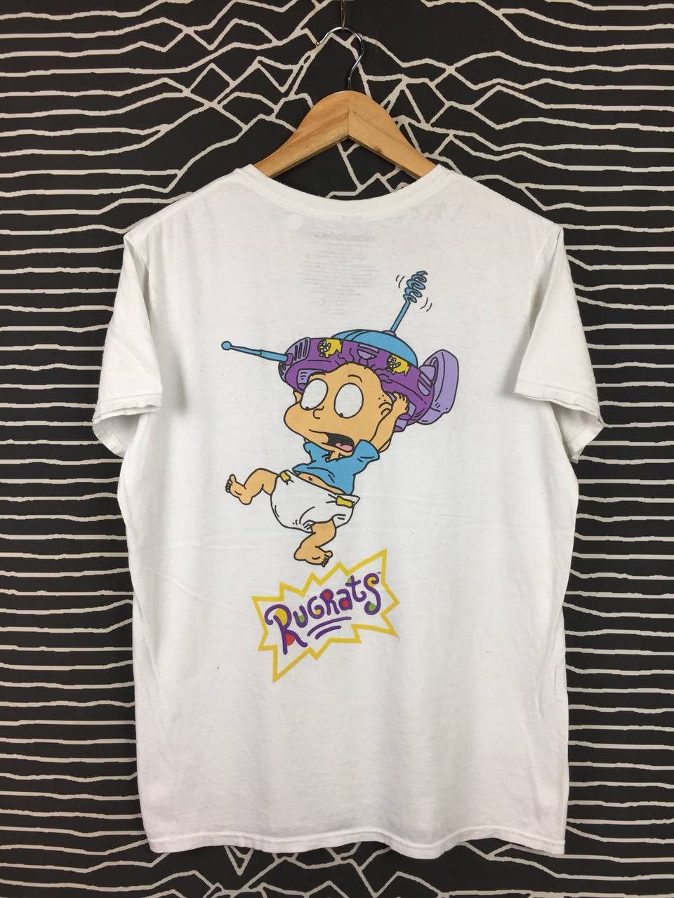 Cartoon Network × Nickelodeon × Vintage Nickelodeon Rugrats Tommy & Chuckie Flying UFO Cartoon Tee Size US M / EU 48-50 / 2 - 2 Thumbnail