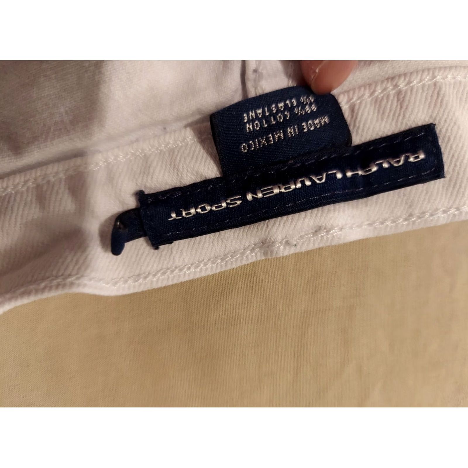 Polo Ralph Lauren Polo Ralph Lauren White Denim Shorts Womens 29 Size 29" - 5 Thumbnail