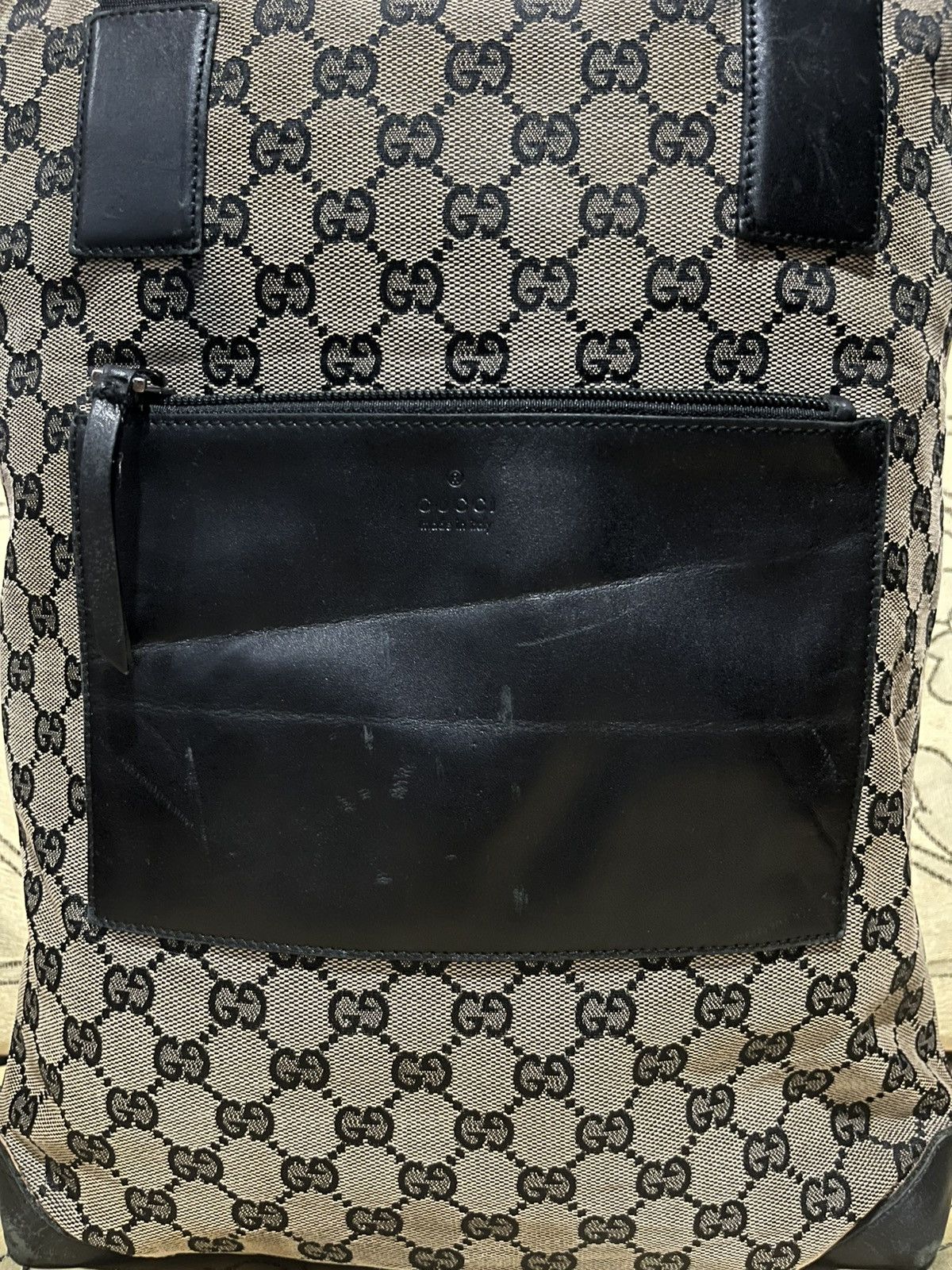 Gucci GUCCI GG Canvas Tote Bag Beige Size ONE SIZE - 7 Thumbnail