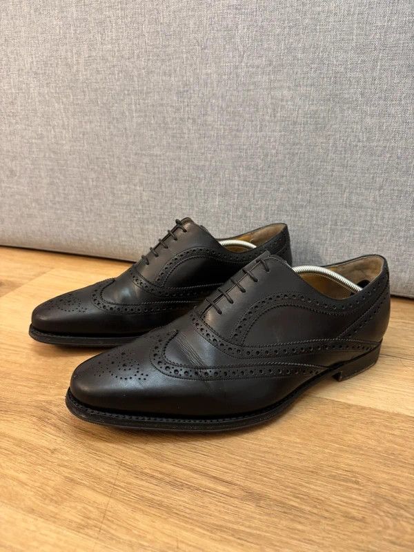 Barker Barker England Turing Calf Leather Oxford Brogue UK10 44 Size US 11 / EU 44 - 7 Thumbnail