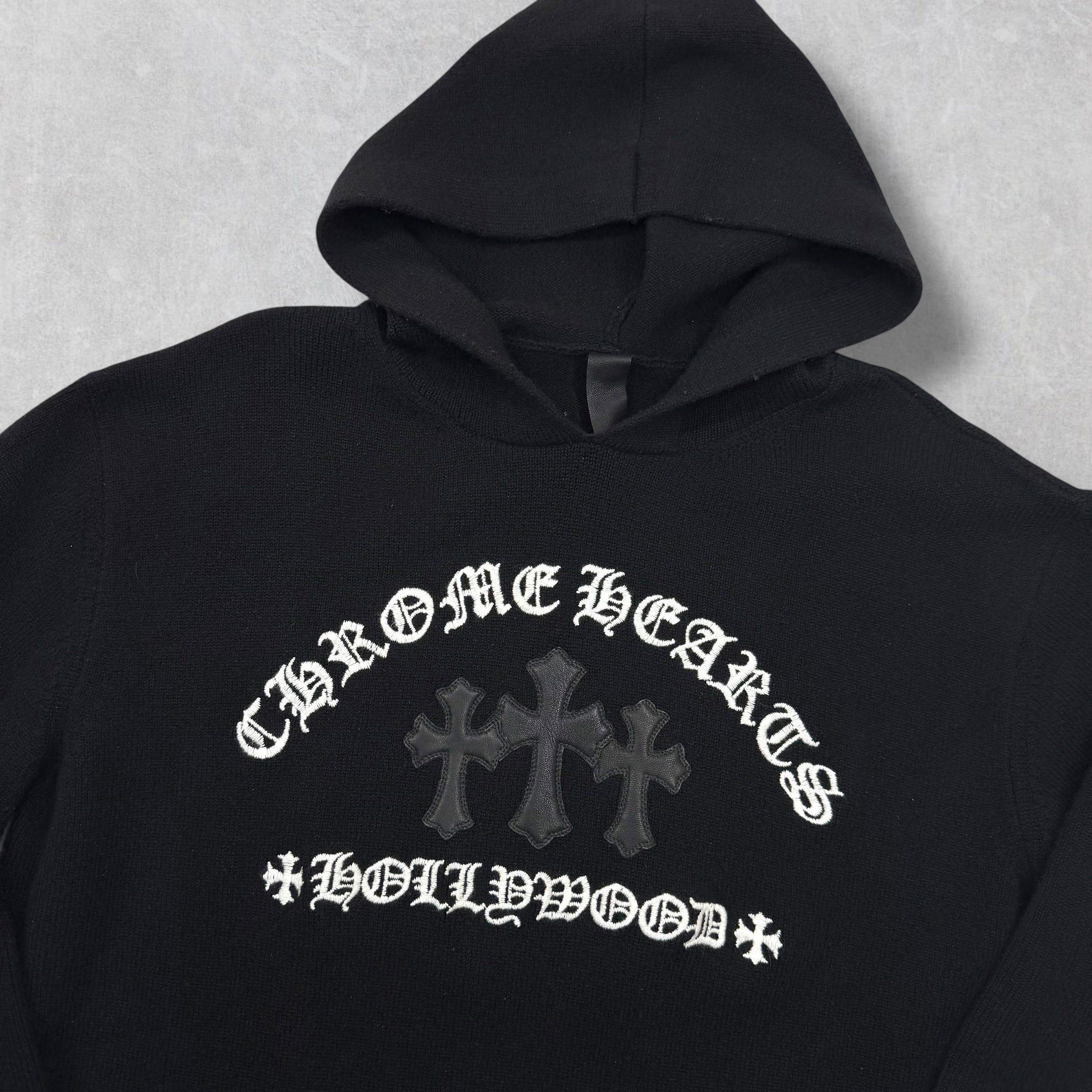 Chrome Hearts Chrome Hearts Leather Patch Cashmere Hoodie M Size US M / EU 48-50 / 2 - 3 Thumbnail