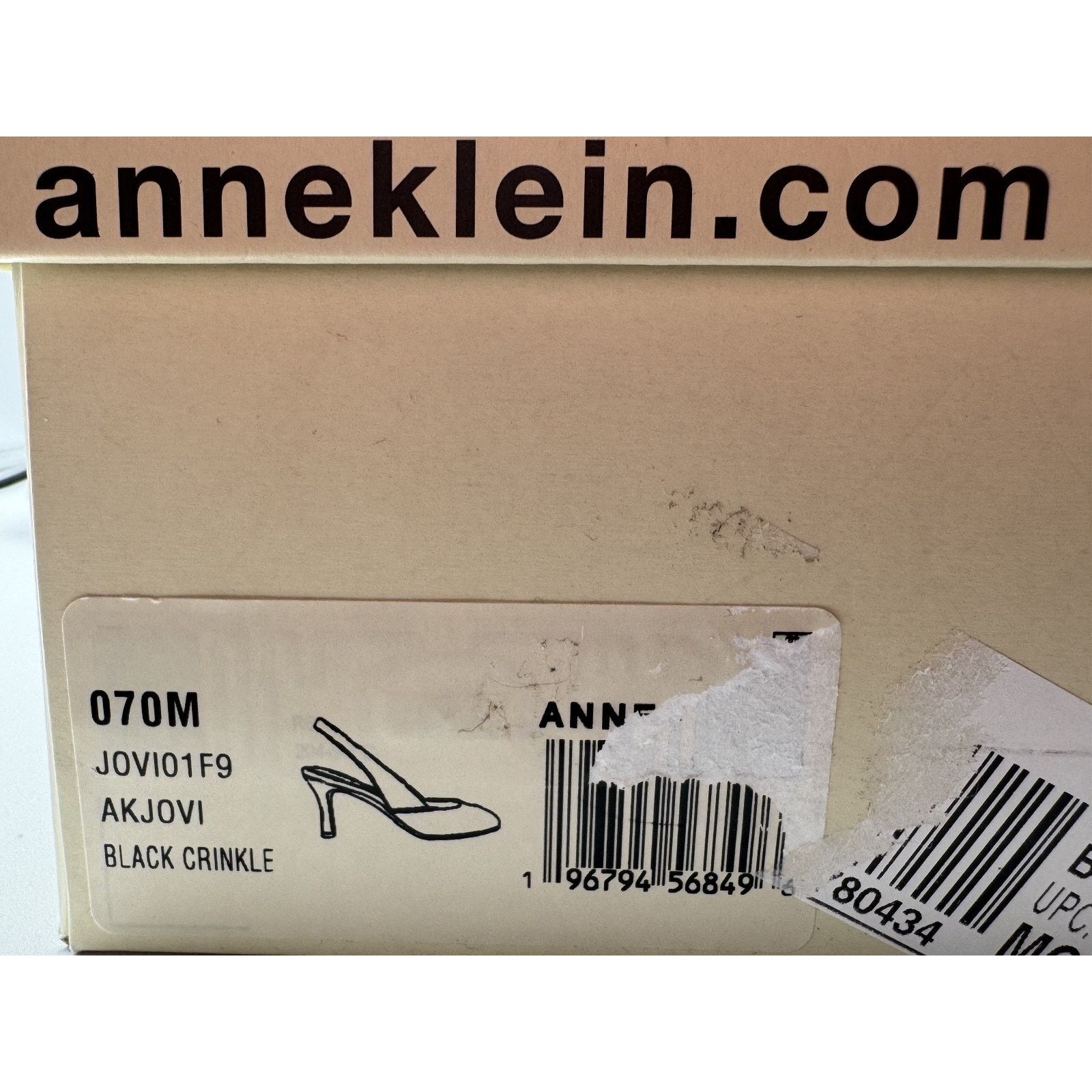 Anne Klein Women's Anne Klein Jovi Peep Toe Slingback Pumps Black Size US 7 / IT 37 - 9 Thumbnail