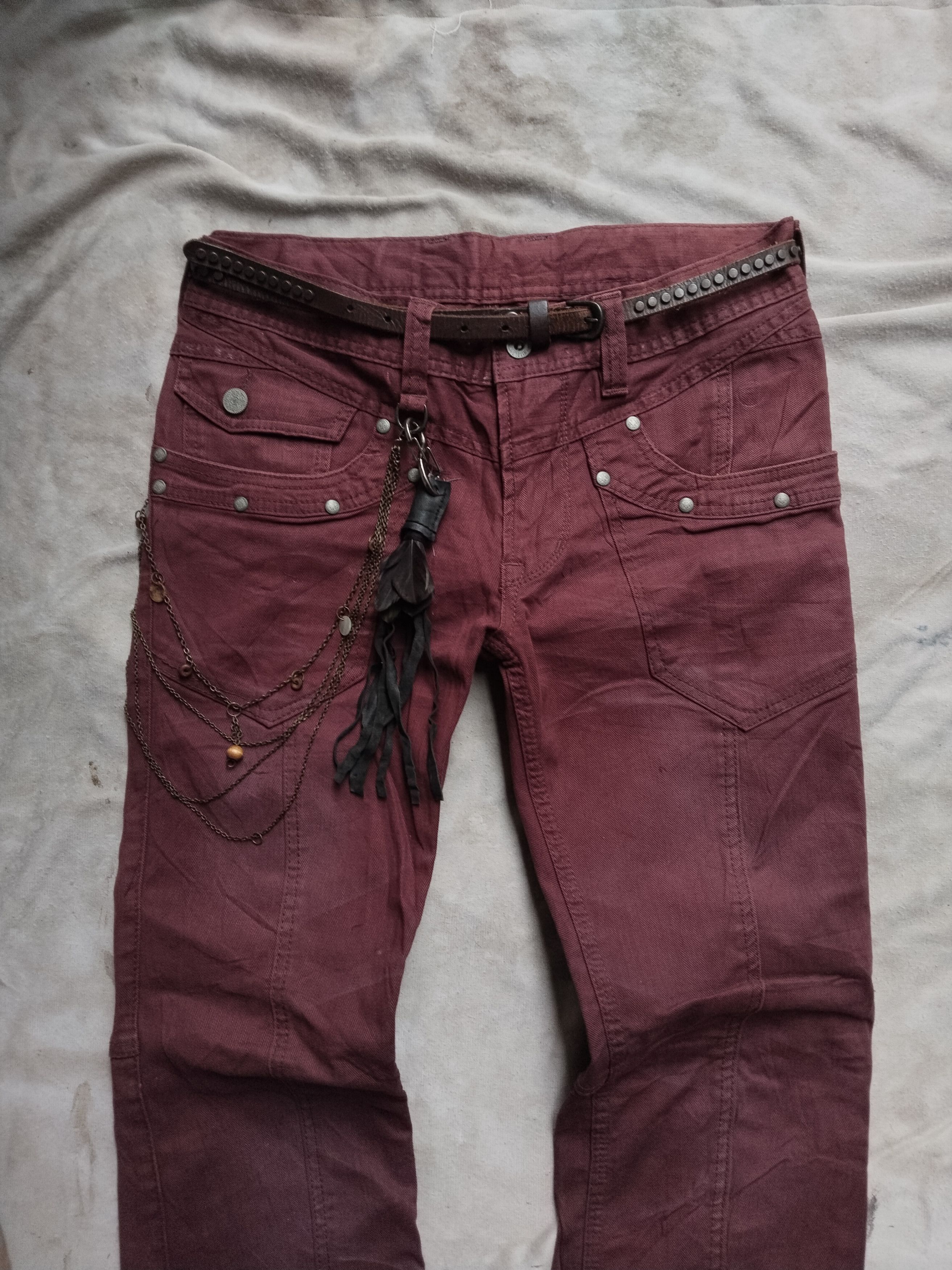 HIDEAWAYS × If Six Was Nine × Le Grande Bleu (L.G.B.) Hideaways NCFM maroon jean Size US 32 / EU 48 - 2 Thumbnail