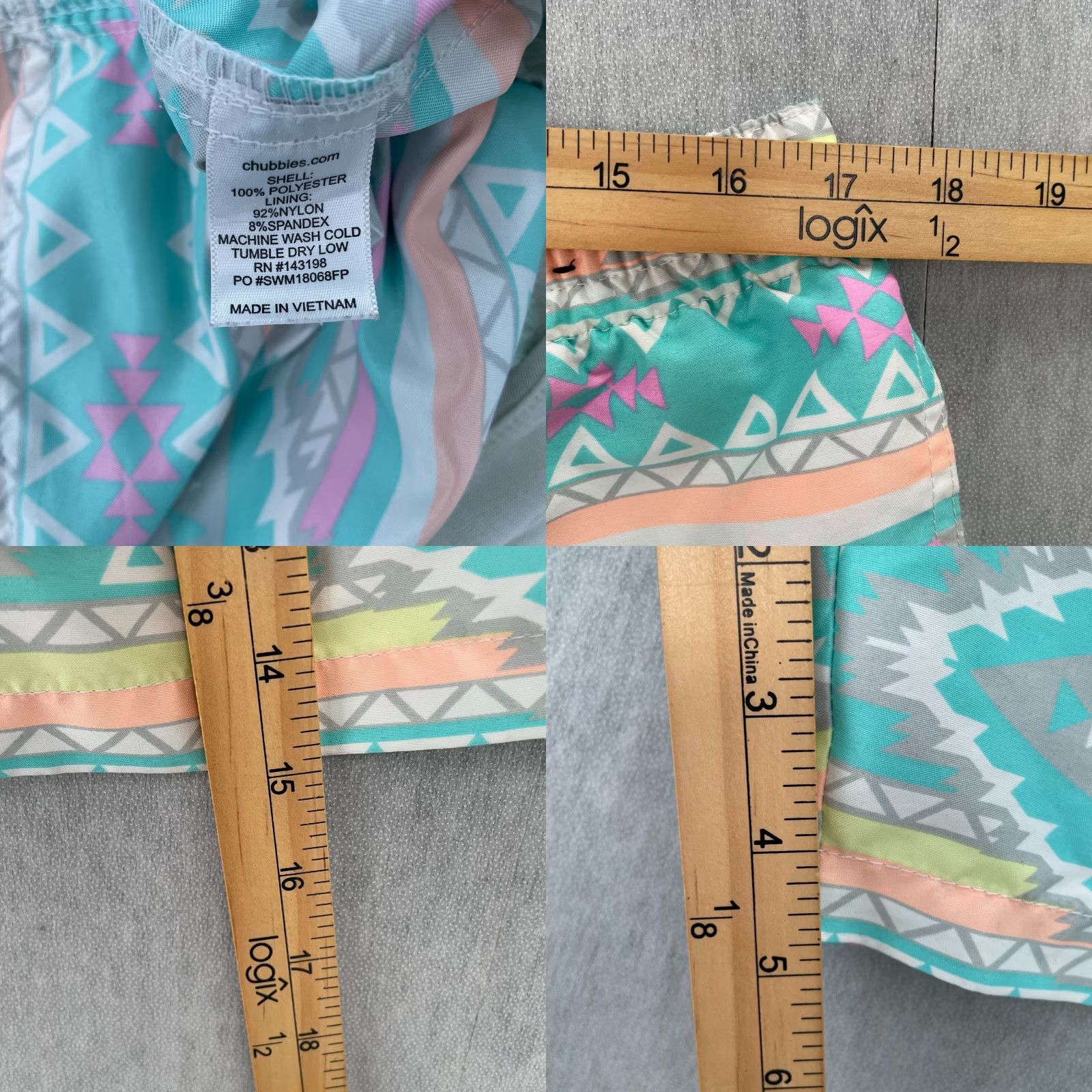 Chubbies Chubbies Shorts Adult Large Colorful Swim Trunks Board Lined Pockets Mens L Size US 33 - 8 Thumbnail