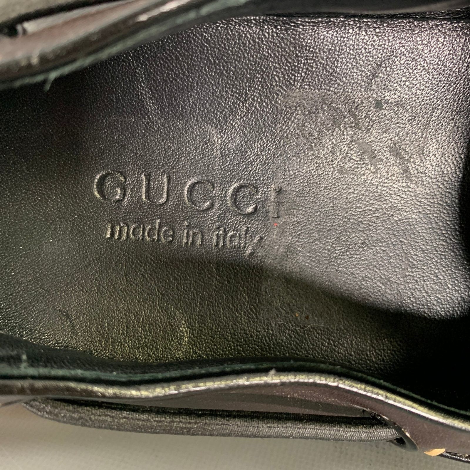 Gucci GUCCI Size 9.5 Tan Brown Monogram Leather Drivers Loafers Size US 9.5 / EU 42-43 - 8 Thumbnail