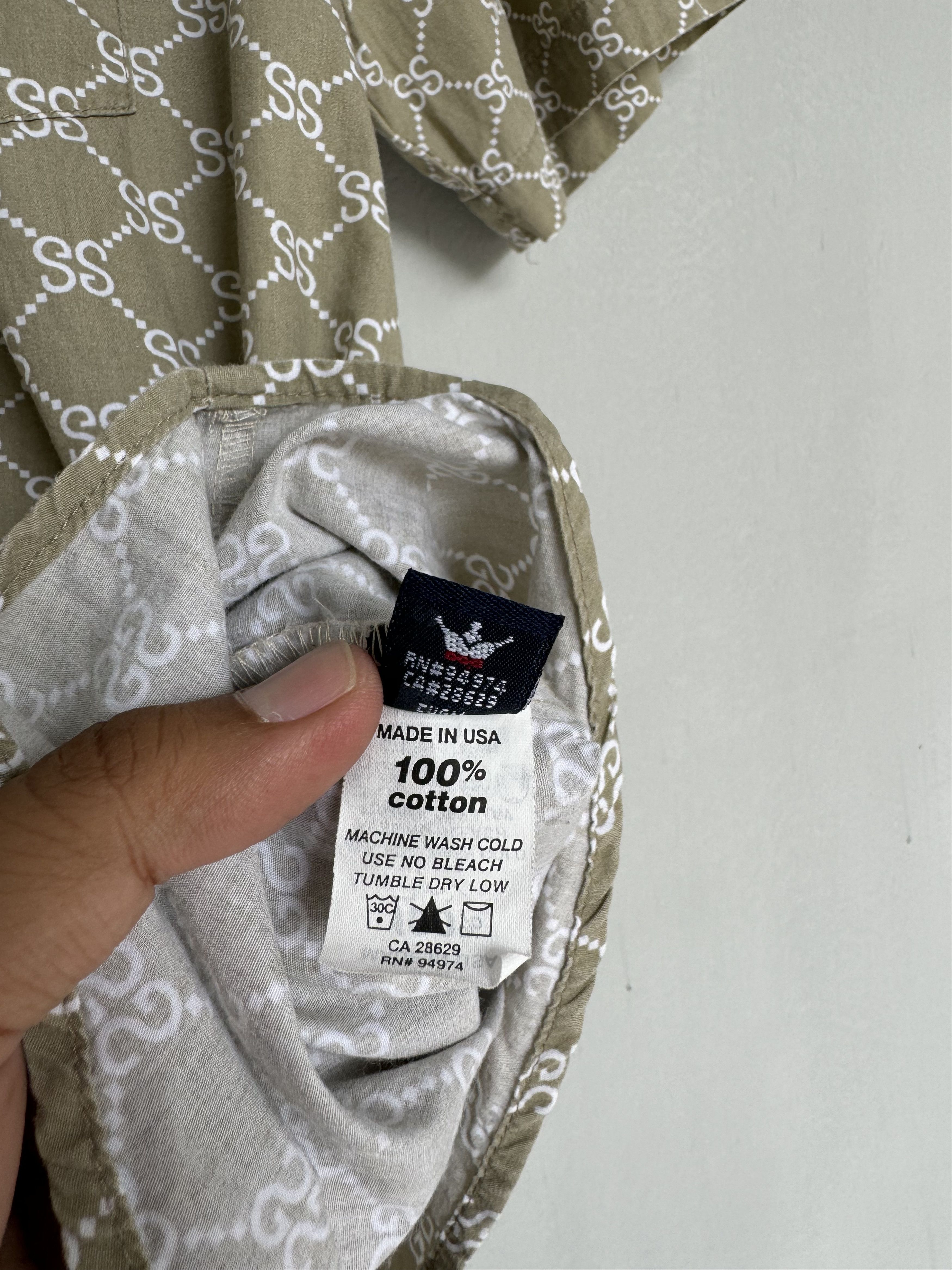Stussy × Vintage Vintage Stussy Vintage Stucci monogram Shirt Size US M / EU 48-50 / 2 - 7 Thumbnail