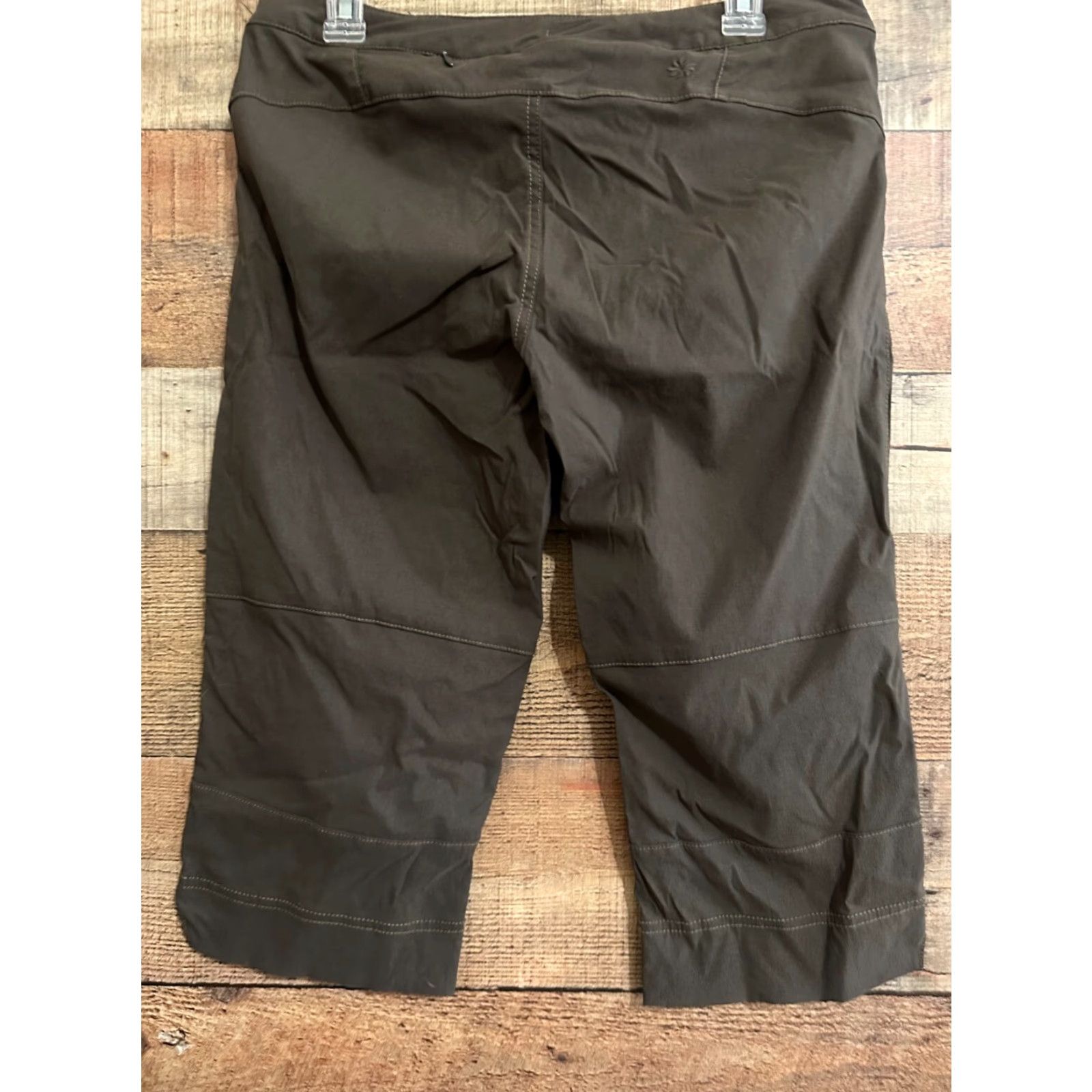 Athleta VINTAGE? ATHLETA CAPRI PANTS WOMEN'S SIZE 6 PERFORMANCE ATHLETIC Brown CARGO Size 28" / US 6 / IT 42 - 2 Thumbnail