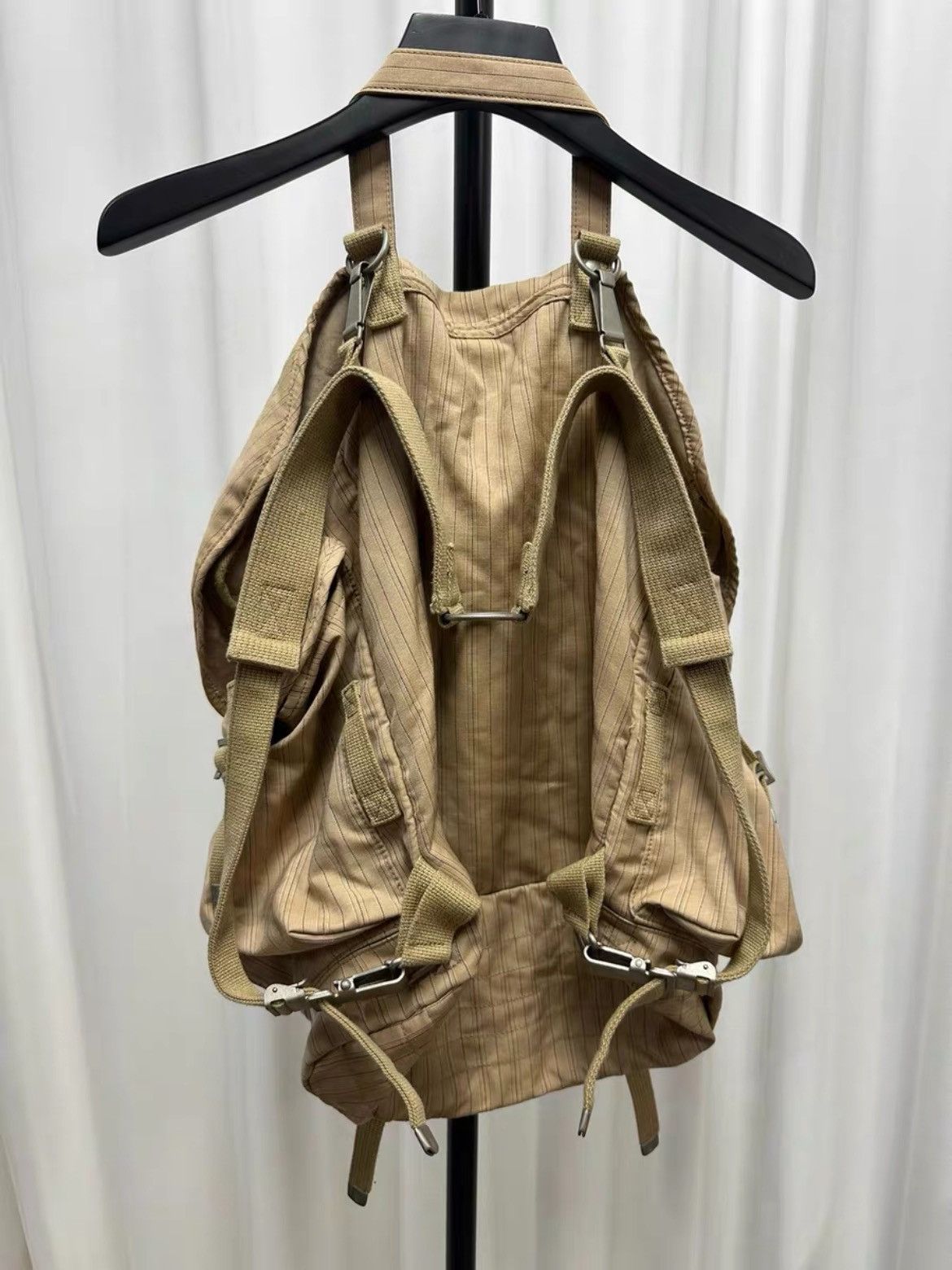 Junya Watanabe Junya Watanabe Wool Stripe Backpack Size ONE SIZE - 4 Thumbnail