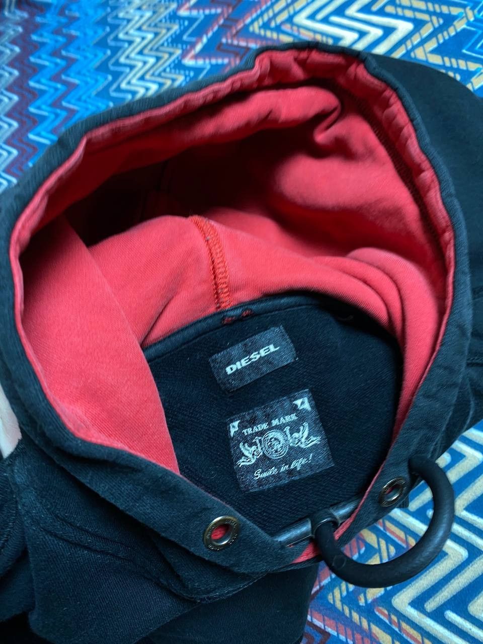 Diesel × Japanese Brand Vintage Diesel Archival Boxy Hoodie Y2K Size US S / EU 44-46 / 1 - 2 Thumbnail