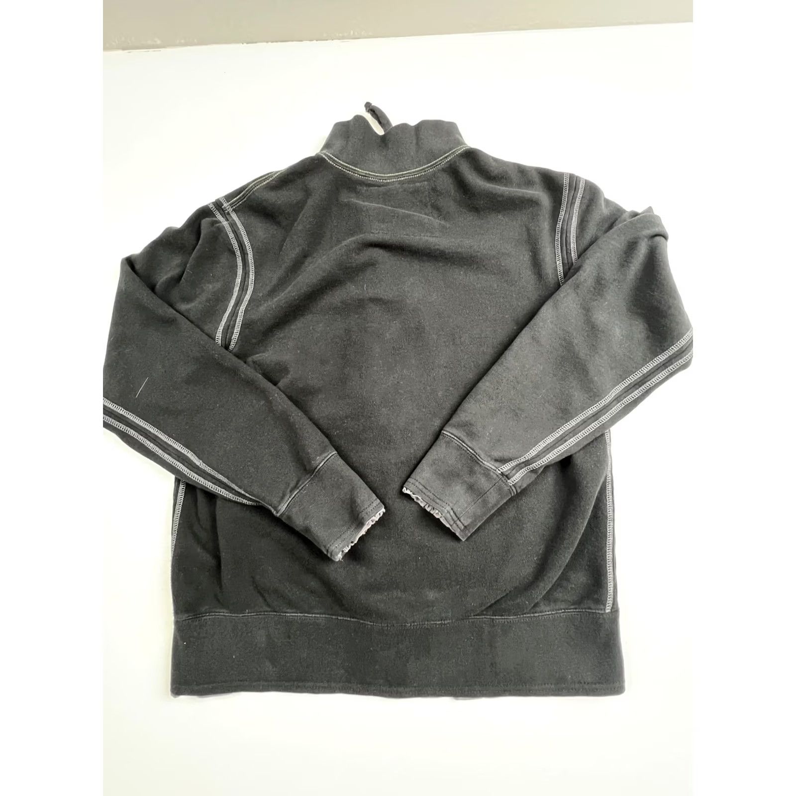 Guess Guess Sweatshirt Mens M Black Full Zip Mock Neck Graphic Fleece Jacket Size US M / EU 48-50 / 2 - 2 Thumbnail