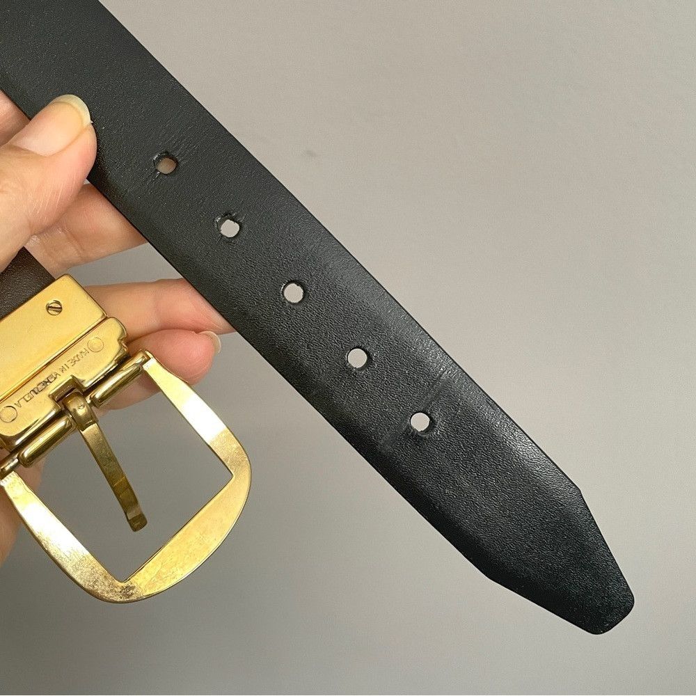 Vintage Vintage Black / Brown Reversible Dress Belt - 34” / 85cm Size 34 - 4 Thumbnail