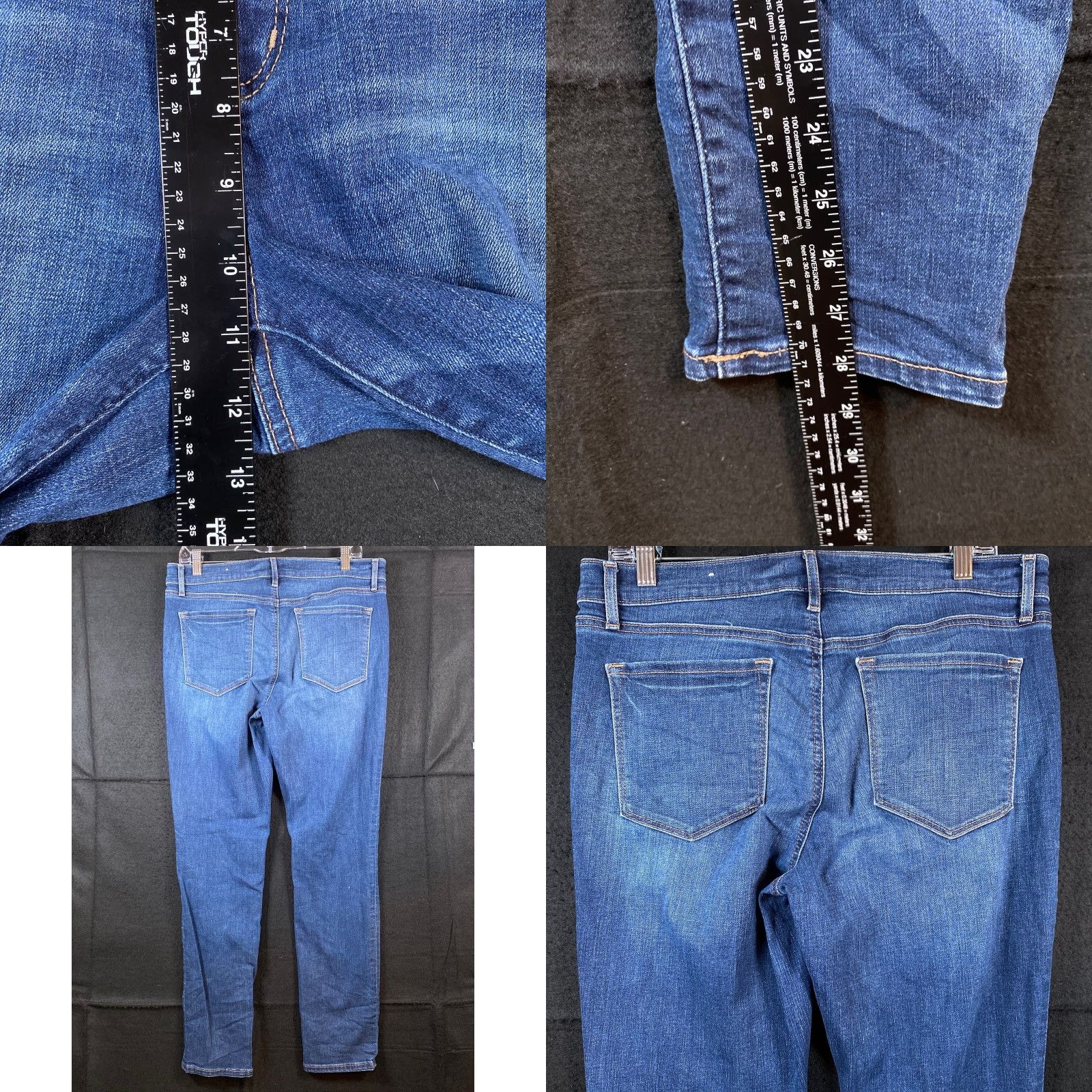 Ann Taylor Ann Taylor LOFT Womens Jeans Blue Ankle Distressed High Rise Stretch 31 Denim Size 24" / US 00 / IT 34 - 8 Thumbnail