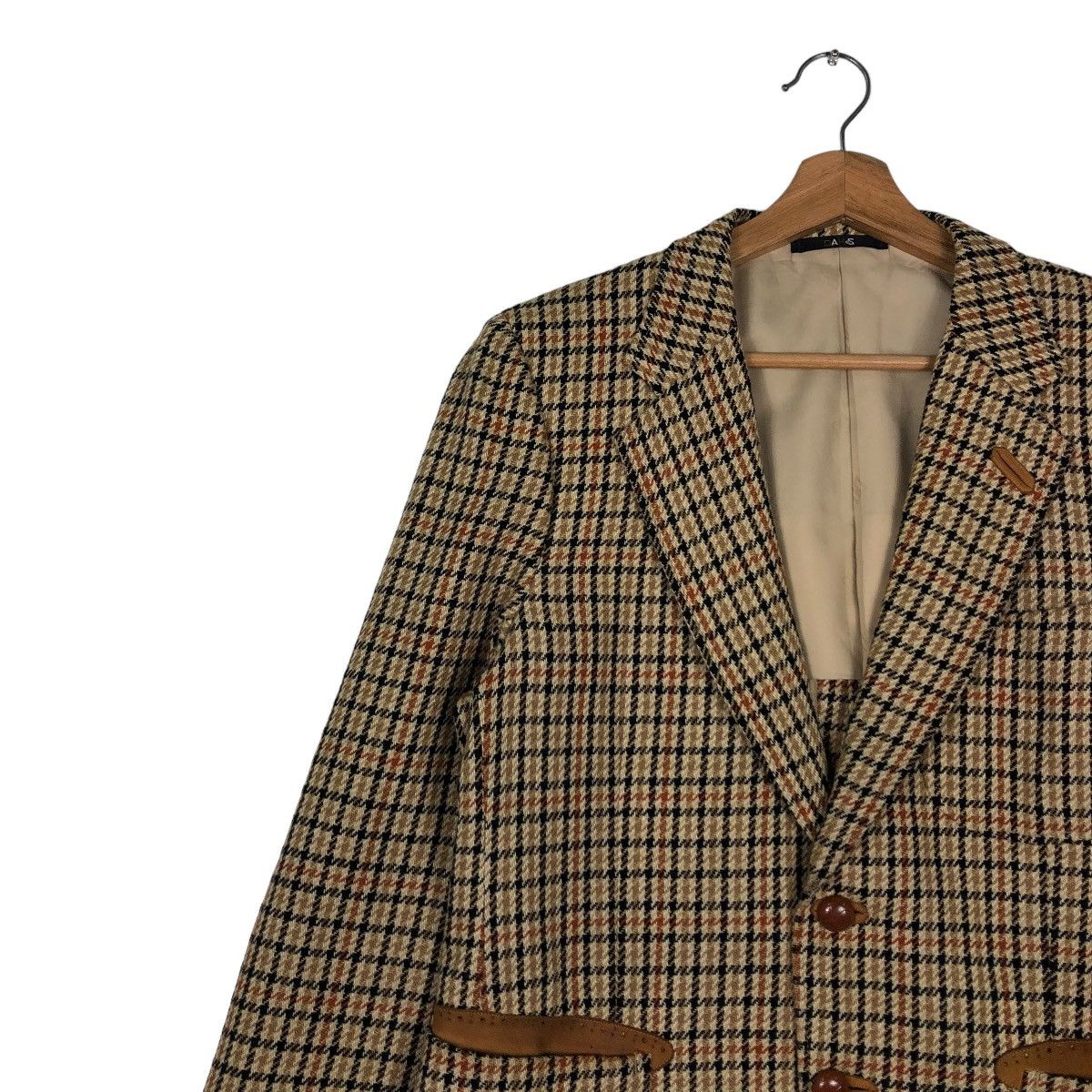 Japanese Brand 🔥VINTAGE DAKS LONDON COATS LEATHER PARTS POCKETS NOVA CHECK Size US S / EU 44-46 / 1 - 9 Thumbnail