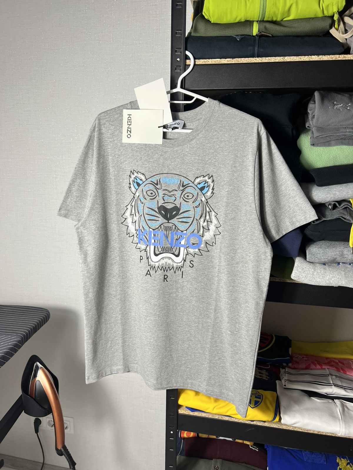 Kenzo Kenzo Tiger Logo T-Shirt Grey – Size M – New with Tags Size US M / EU 48-50 / 2 - 2 Thumbnail