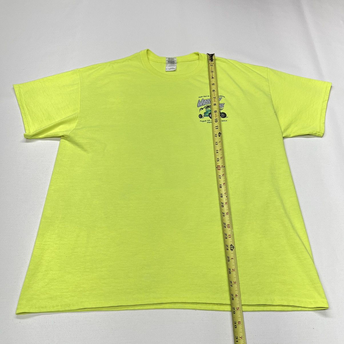 Vintage Car Tee Shirt Yellow Hot Rod Classic Custom Auto Graphic Size US XL / EU 56 / 4 - 13 Thumbnail
