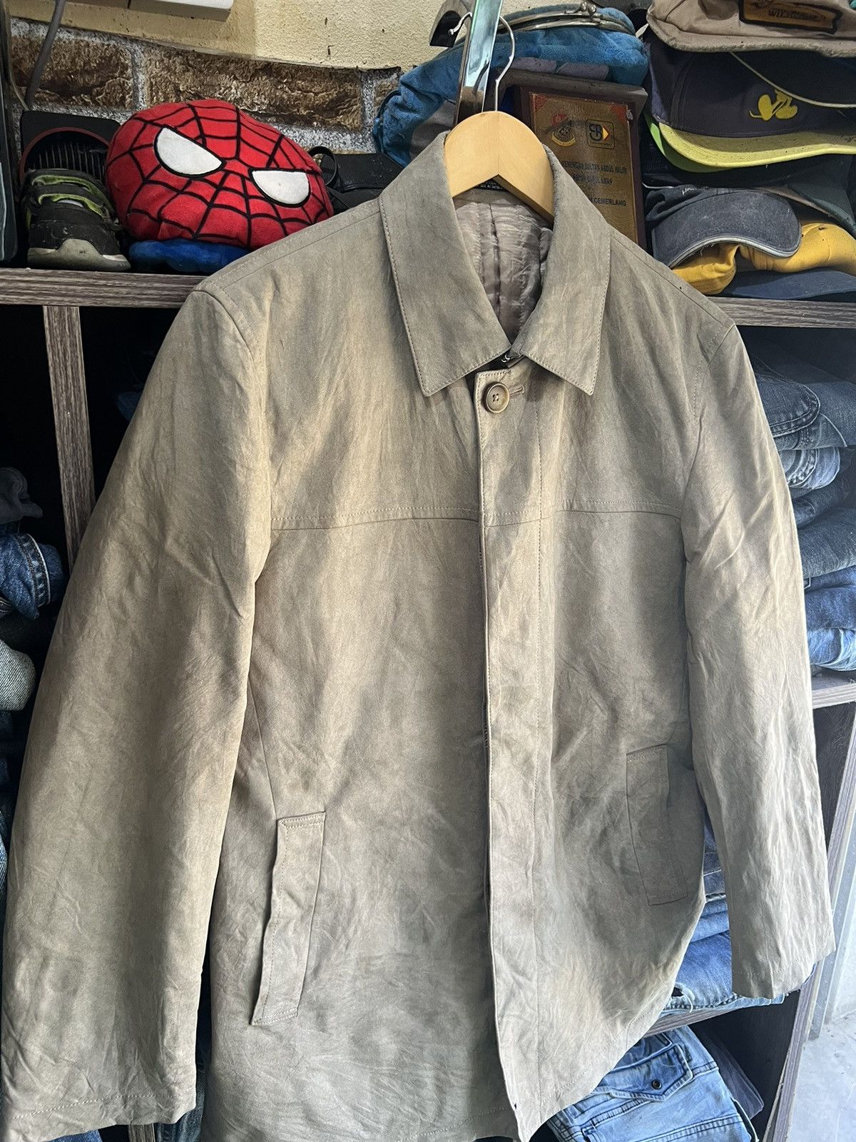 Yohji Yamamoto 🔥Vintage Ined Homme Yohji Yamamoto Suede Jacket Size US S / EU 44-46 / 1 - 10 Thumbnail
