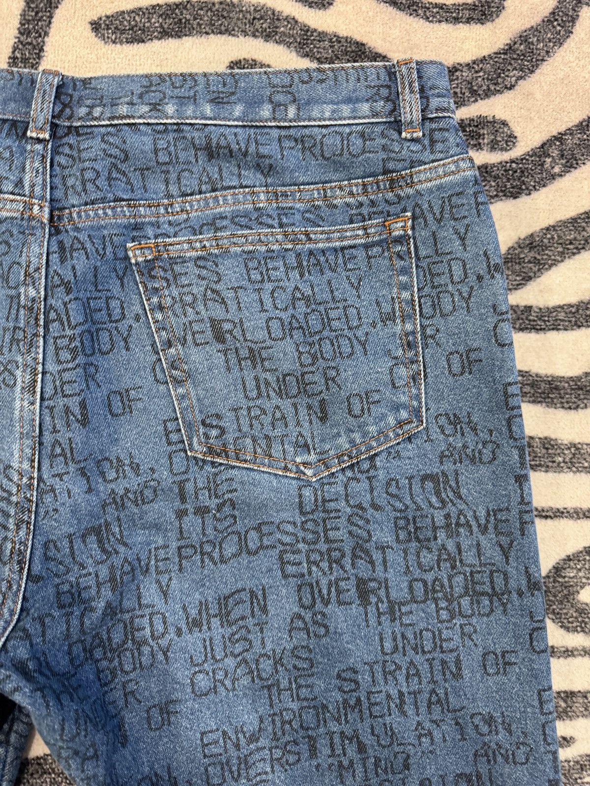 A.P.C. × Brain Dead A.P.C. Brain Dead Printed Washed Jeans Size 34 Size US 34 / EU 50 - 3 Thumbnail