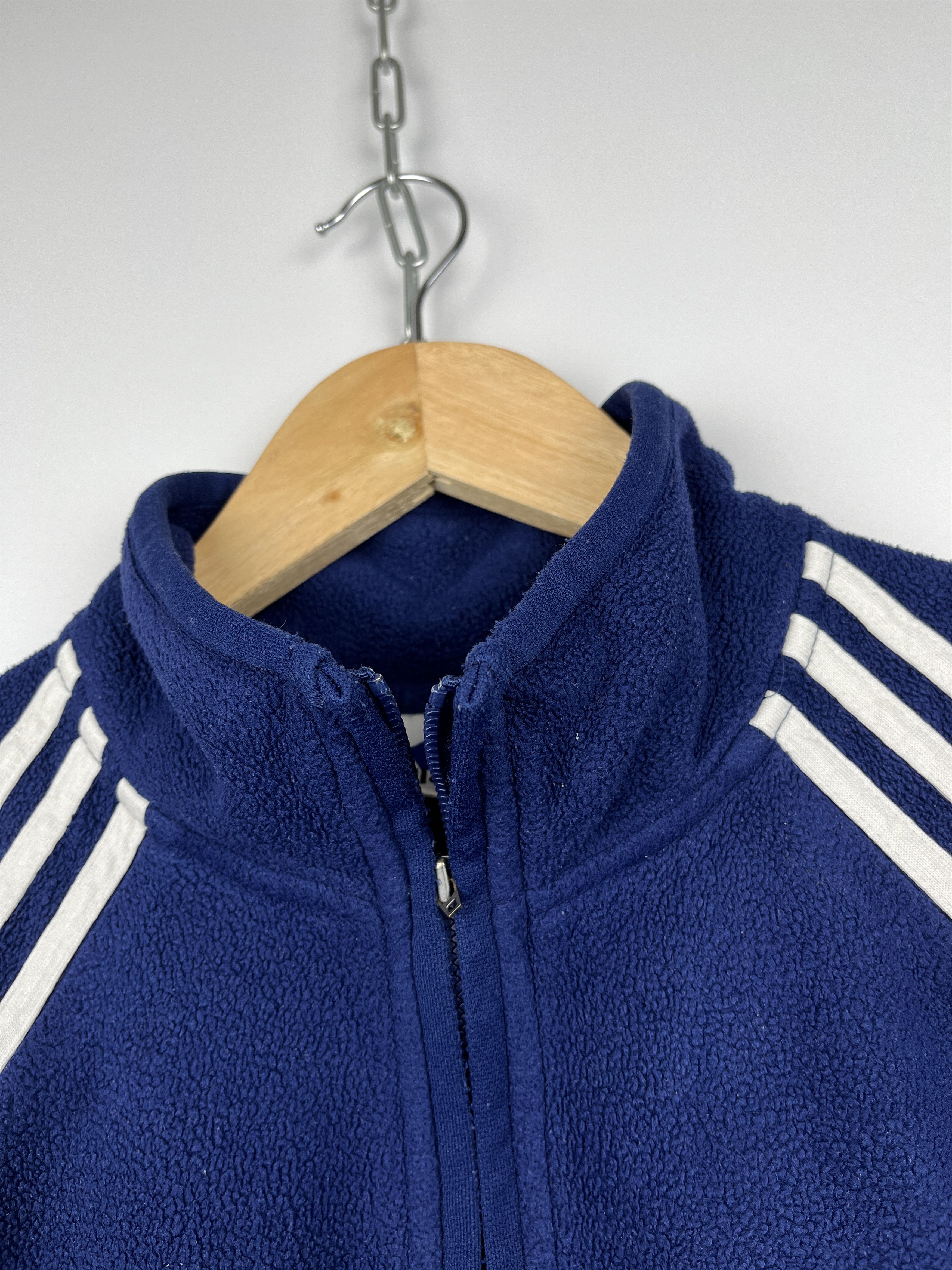 Adidas 00's Adidas Climacool Stripes Vintage Fleece Sweater Size US L / EU 52-54 / 3 - 11 Thumbnail