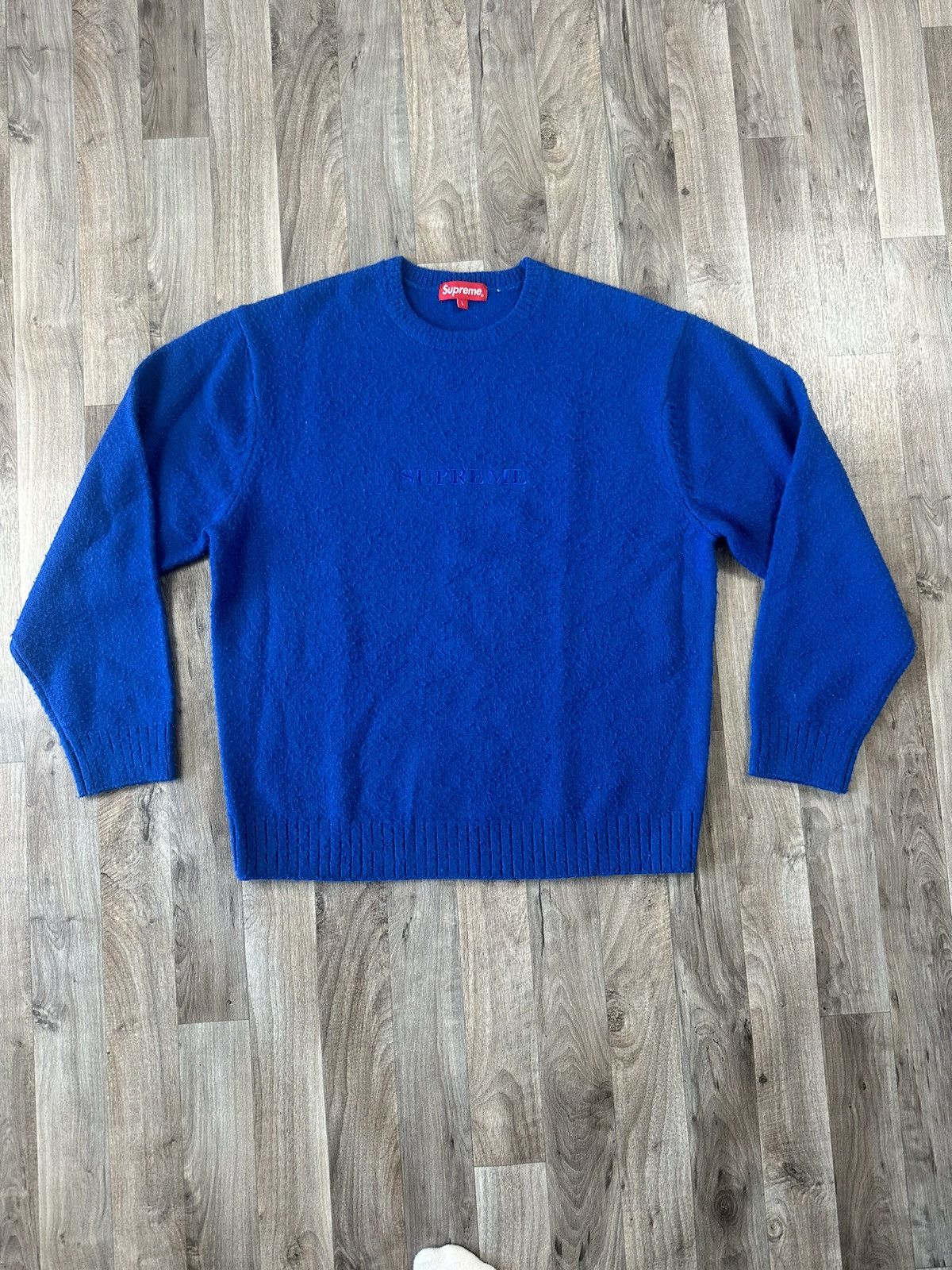 Supreme sweater blue on sale