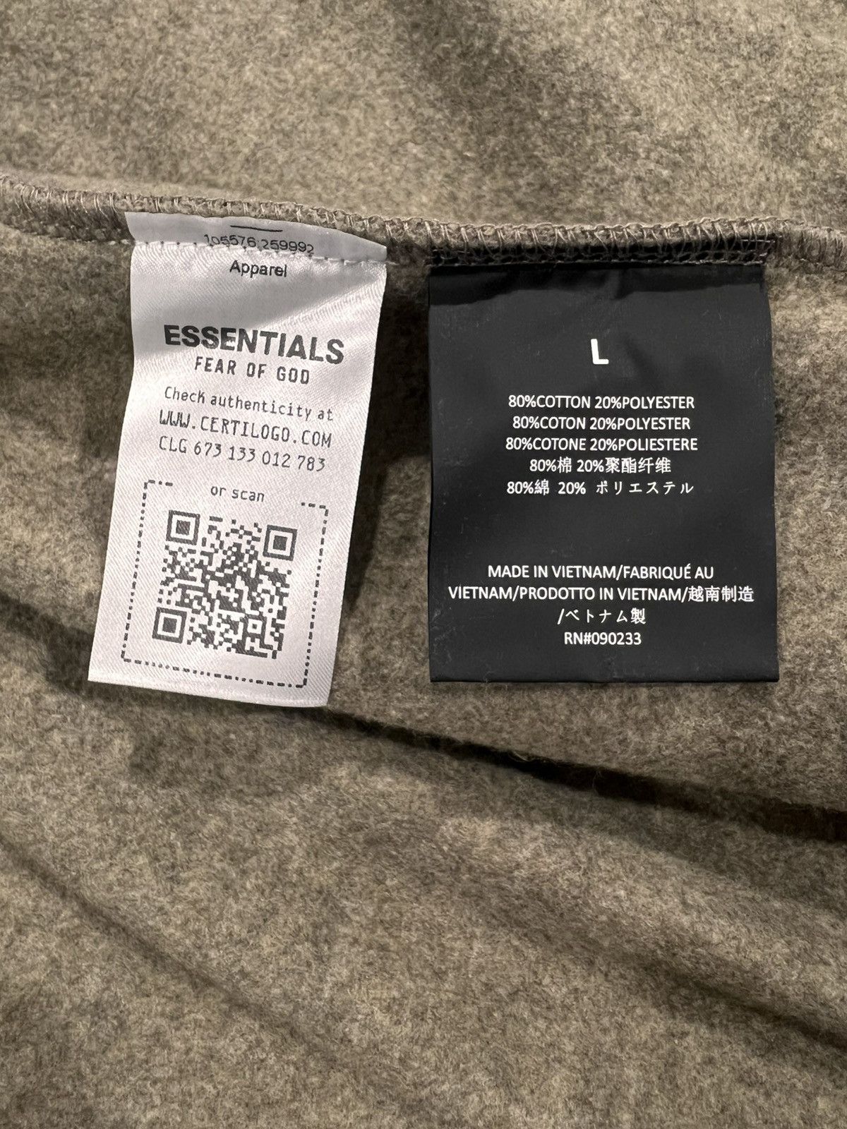 Essentials Essentials Fear Of God Fleece Polo Size Large Size US L / EU 52-54 / 3 - 5 Thumbnail