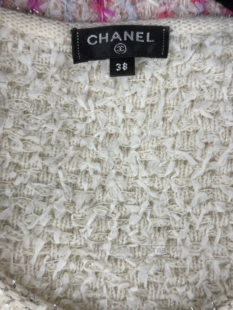 Chanel Chanel Waterfall series pink tweed sequin dress Size XS / US 0-2 / IT 36-38 - 4 Thumbnail