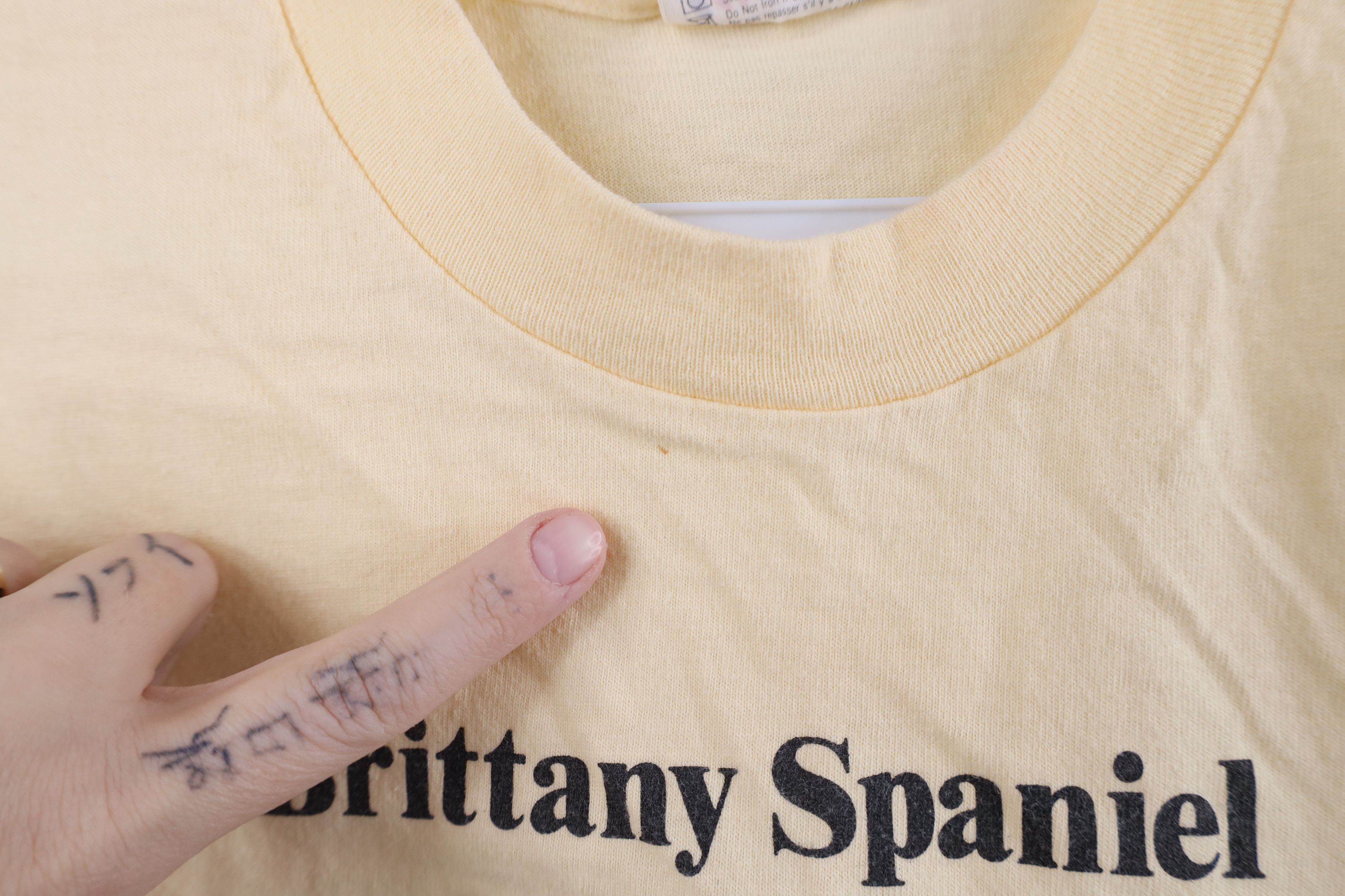 Vintage Vintage 90s Spaniel Dog Puppy Short Sleeve T-Shirt USA Size L / US 10 / IT 46 - 6 Thumbnail