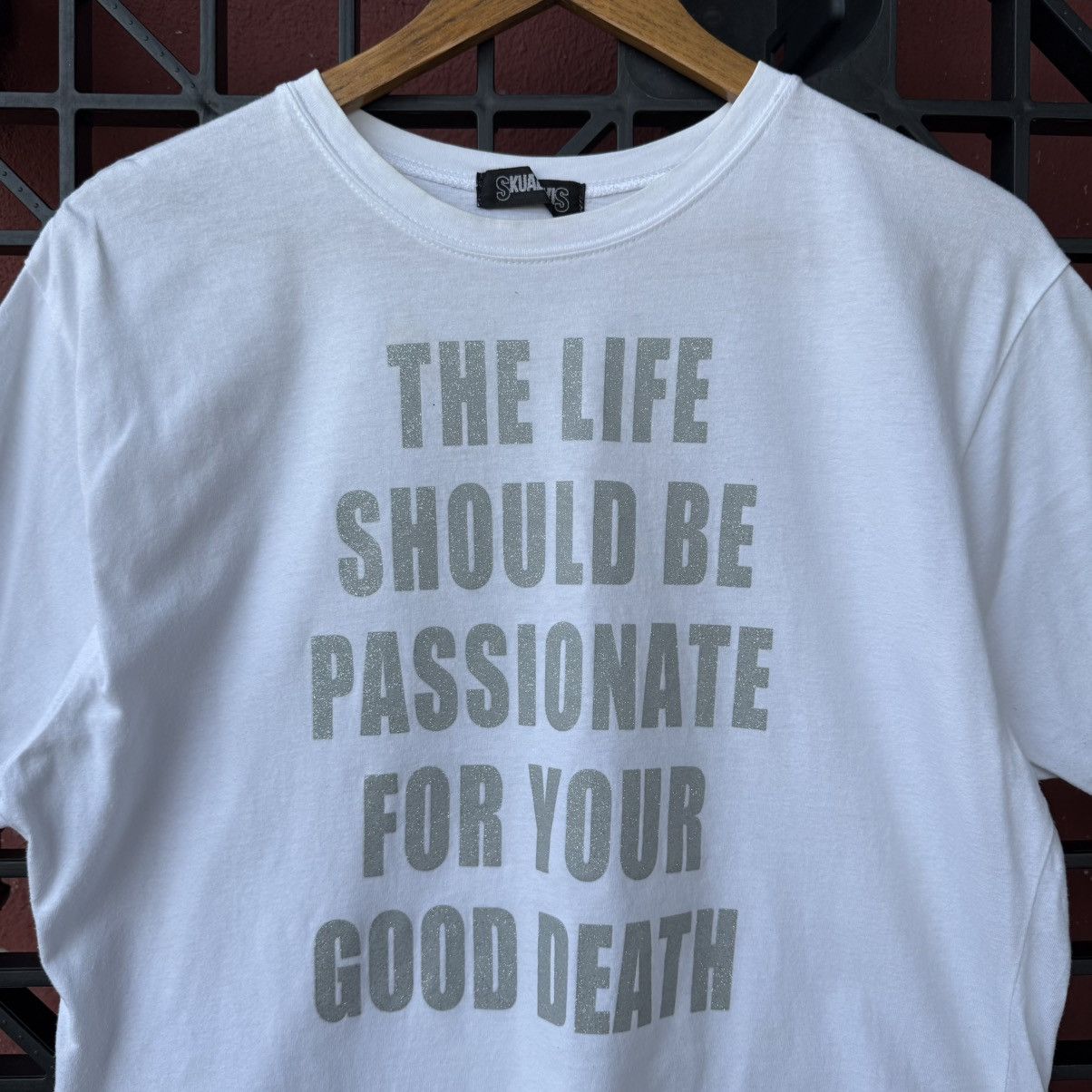 Japanese Brand Y2K Graphic Glitching Font Print Skualewis Tee Size US M / EU 48-50 / 2 - 6 Thumbnail